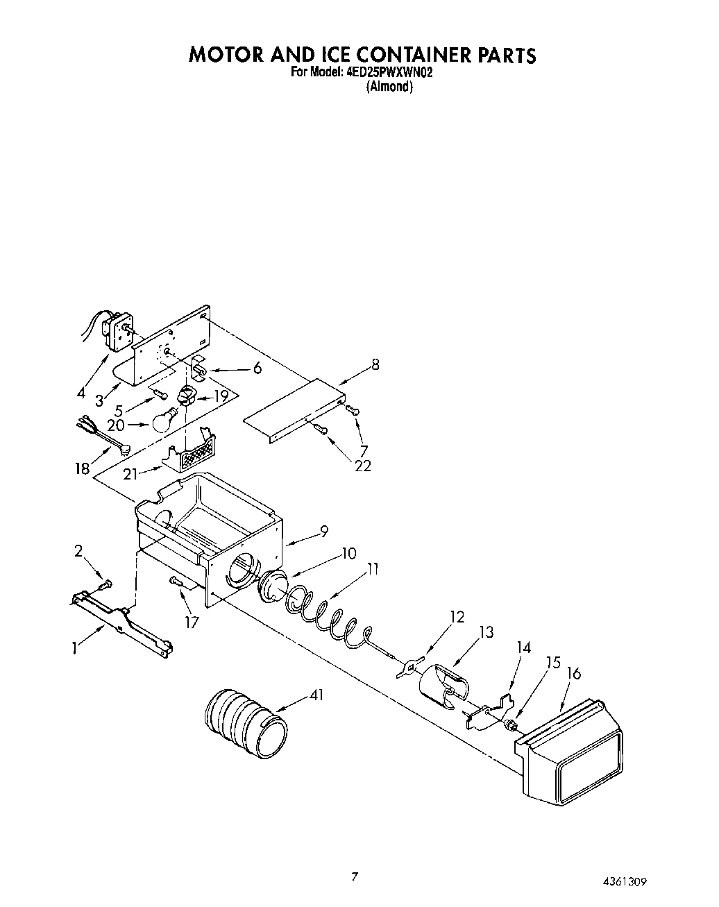 06 - MOTOR AND ICE CONTAINER
