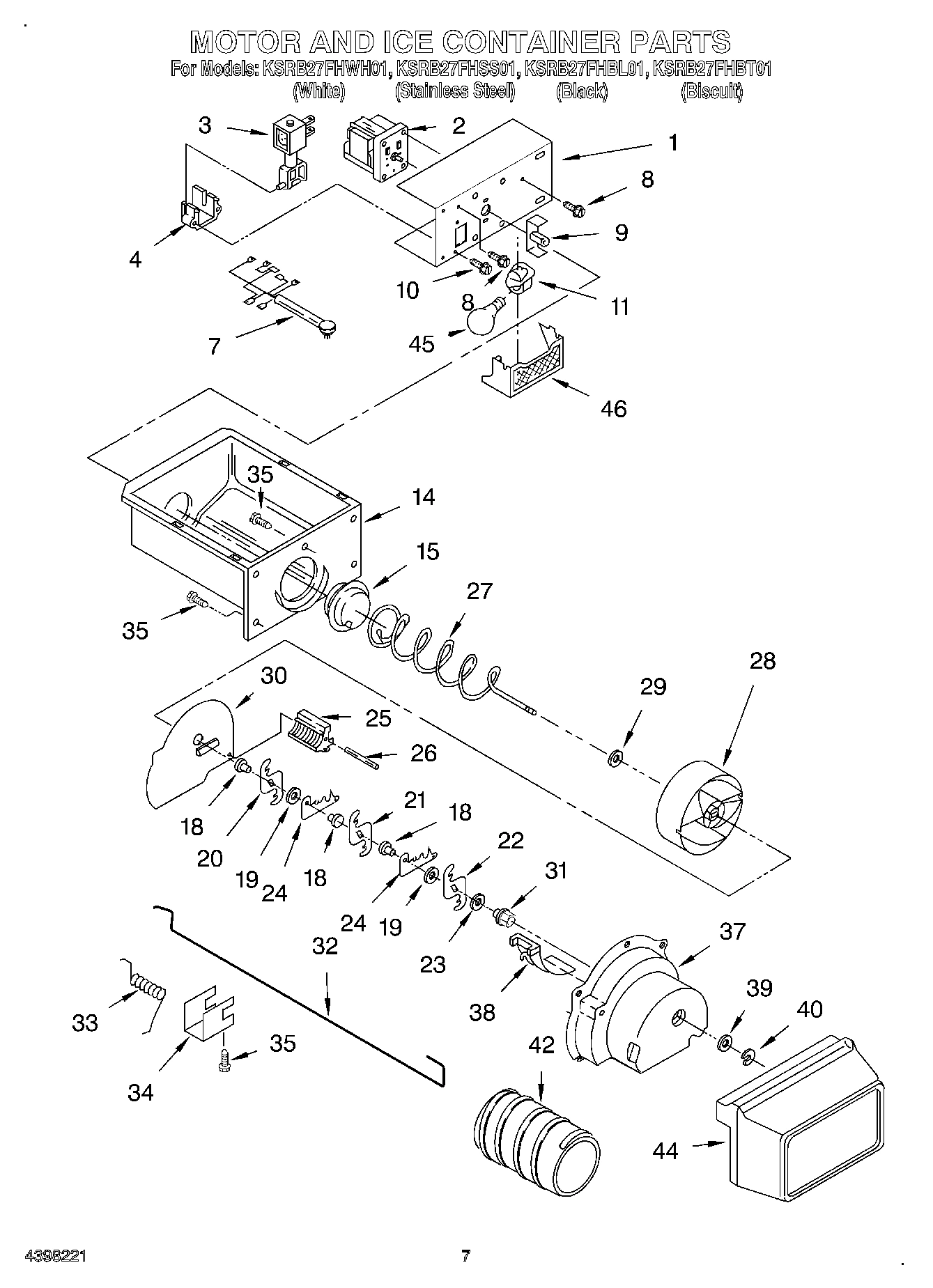 05 - MOTOR AND ICE CONTAINER