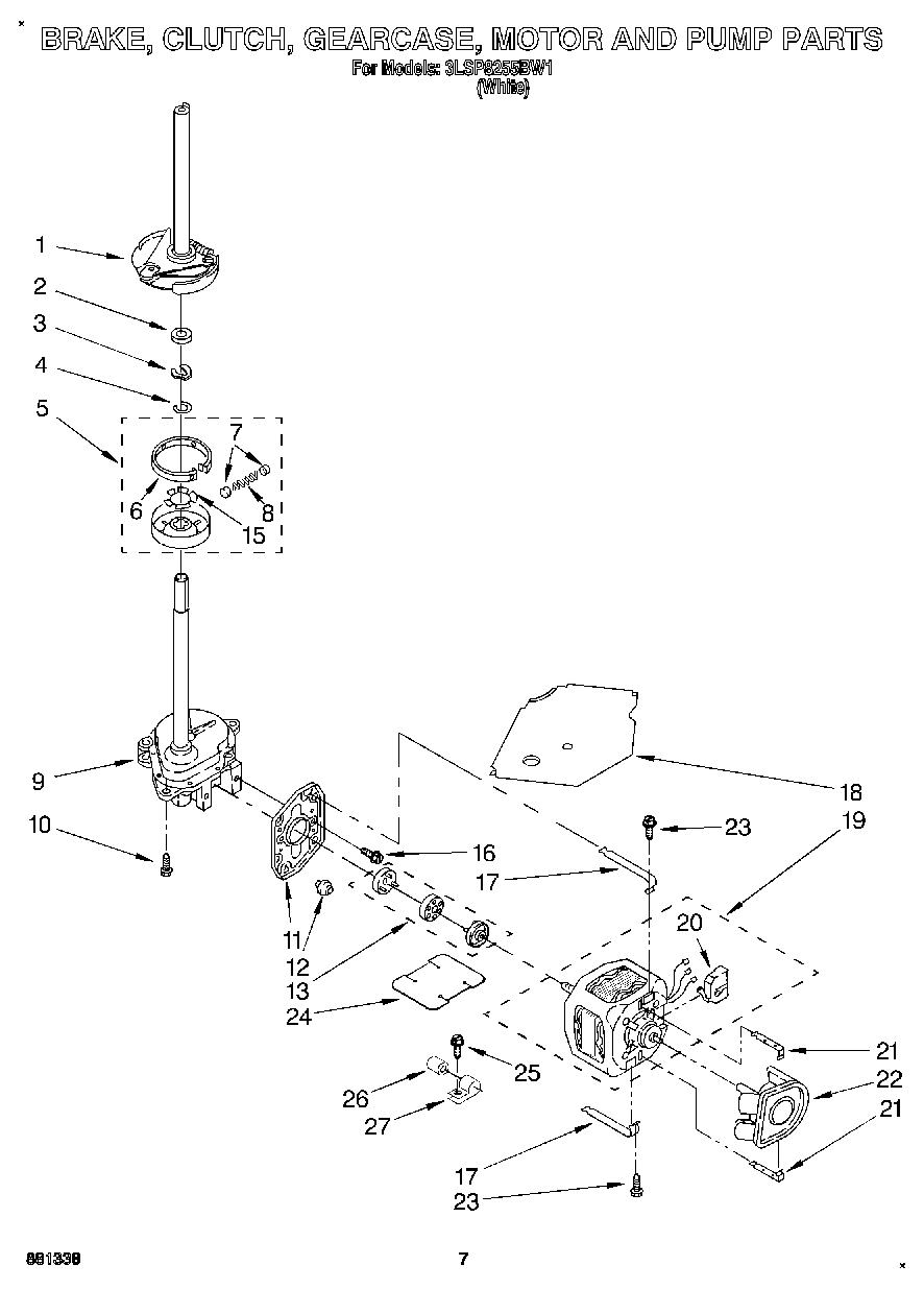 05 - BRAKE, CLUTCH, GEARCASE, MOTOR & PUMP
