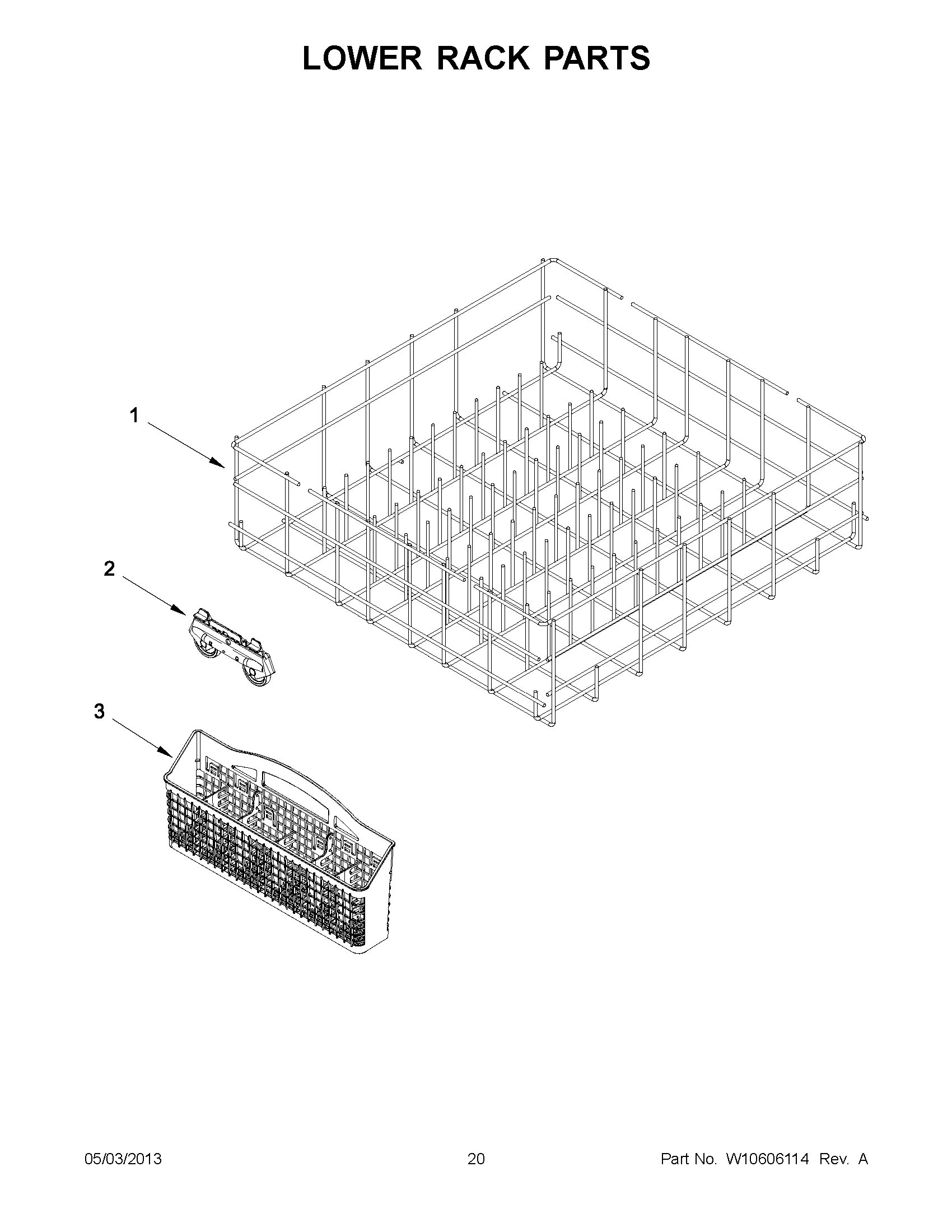 10 - LOWER RACK PARTS