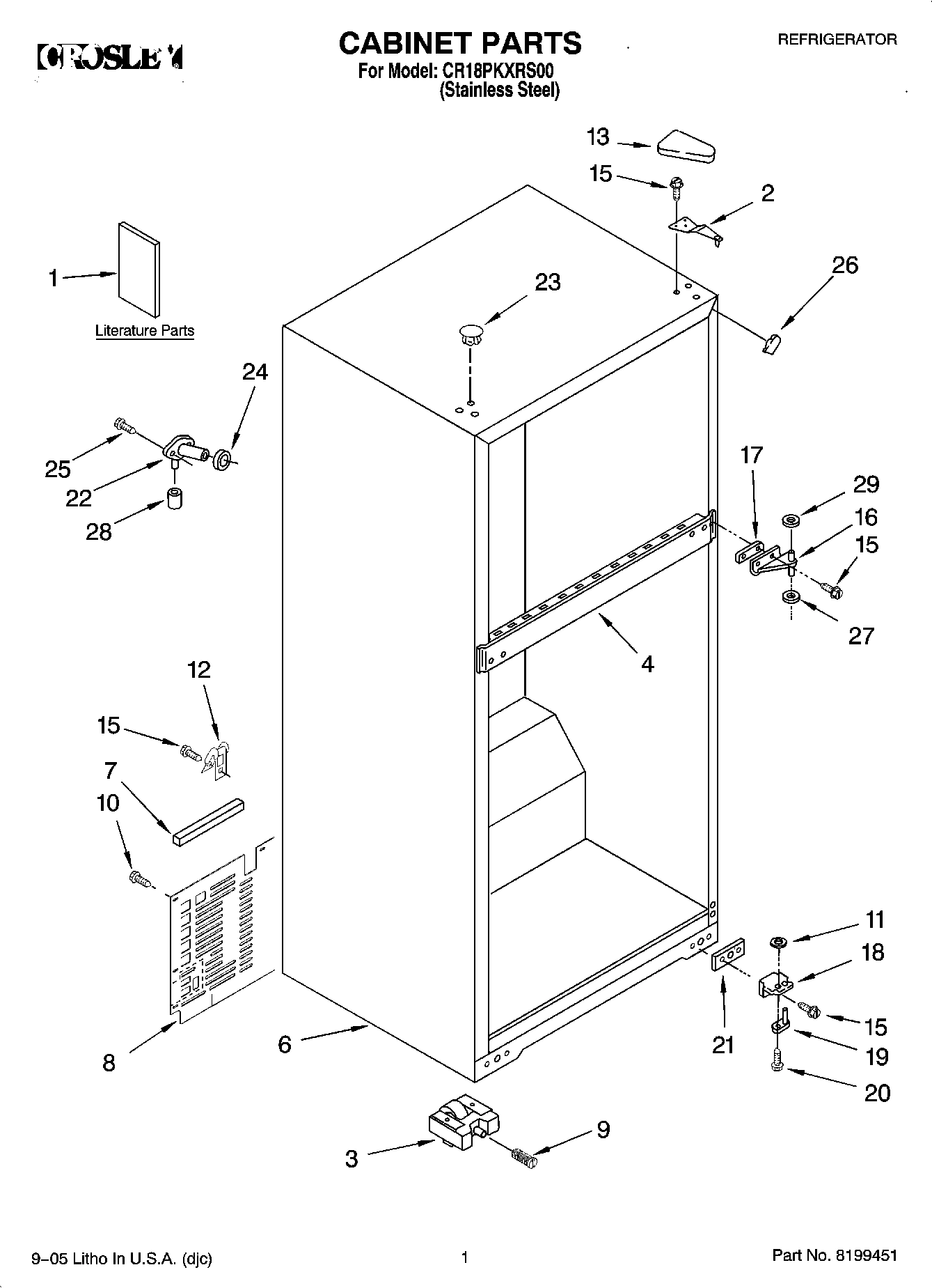 01 - CABINET PARTS