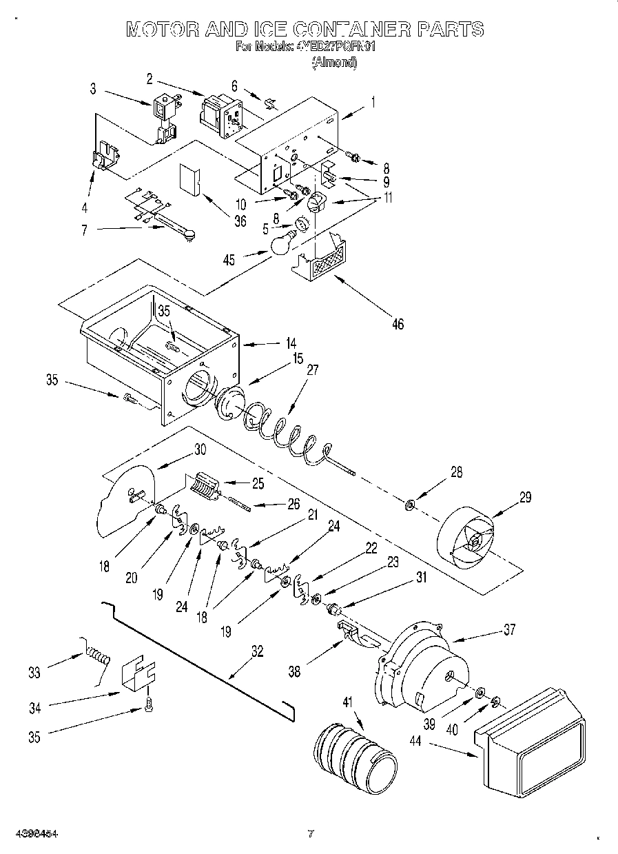 05 - MOTOR AND ICE CONTAINER