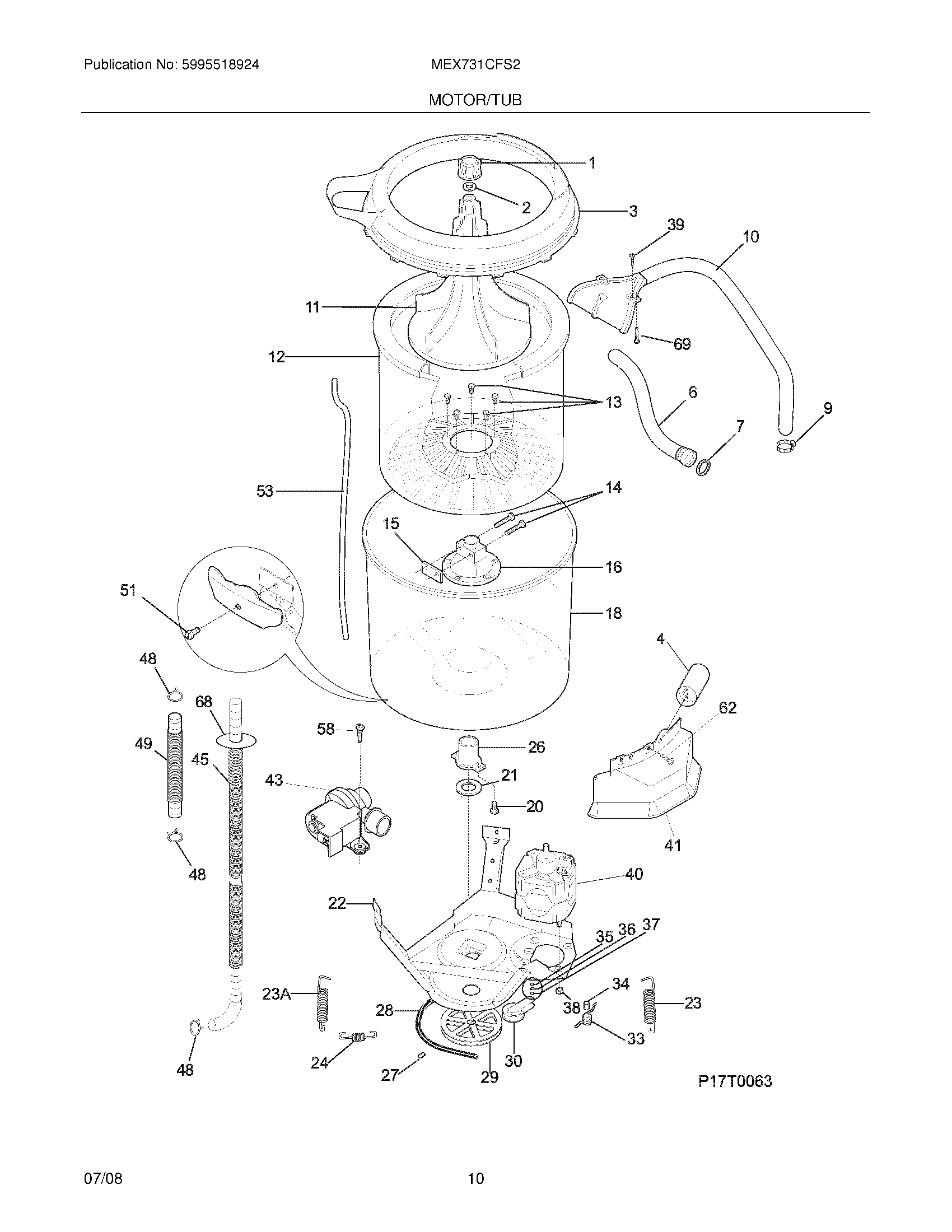 11 - MOTOR/TUB