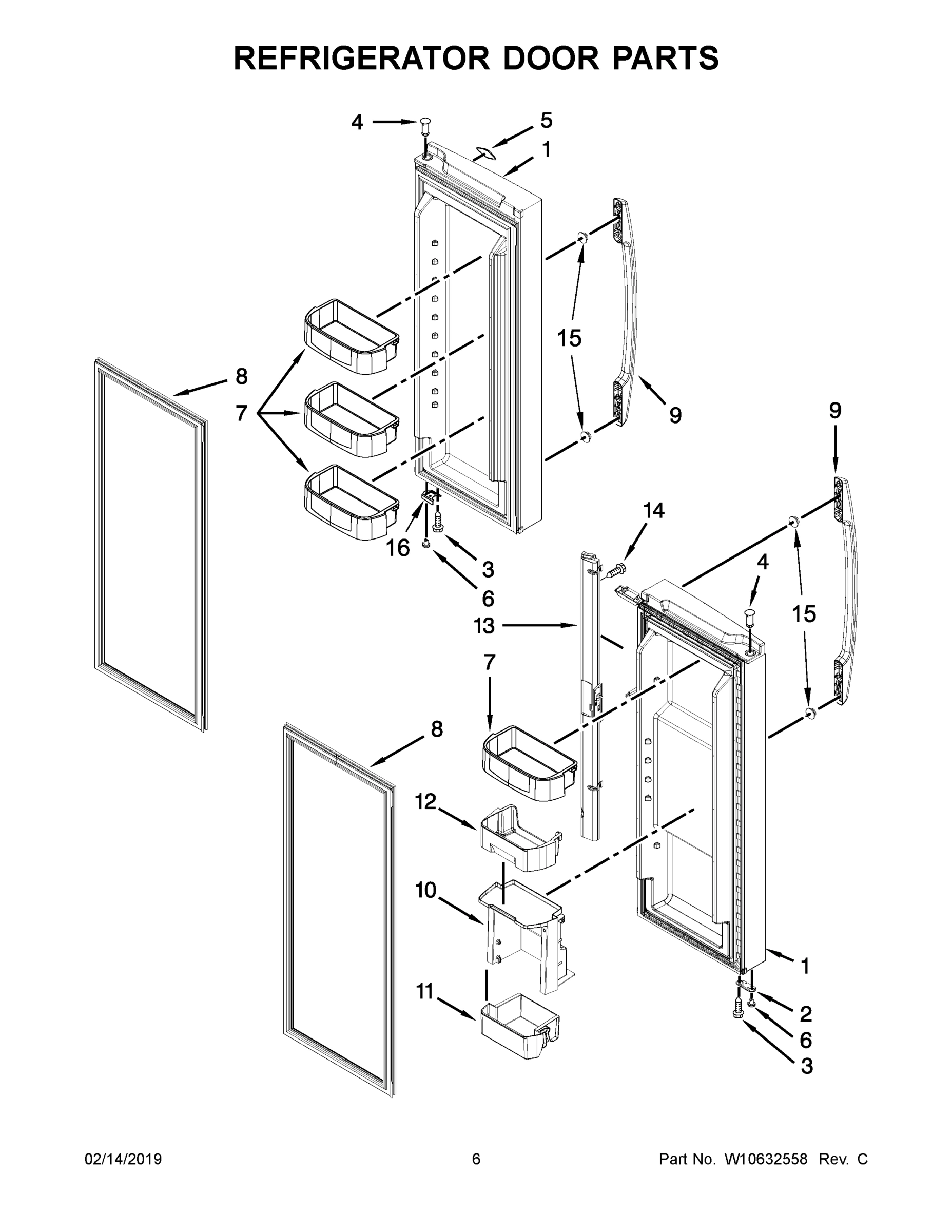 04 - REFRIGERATOR DOOR PARTS