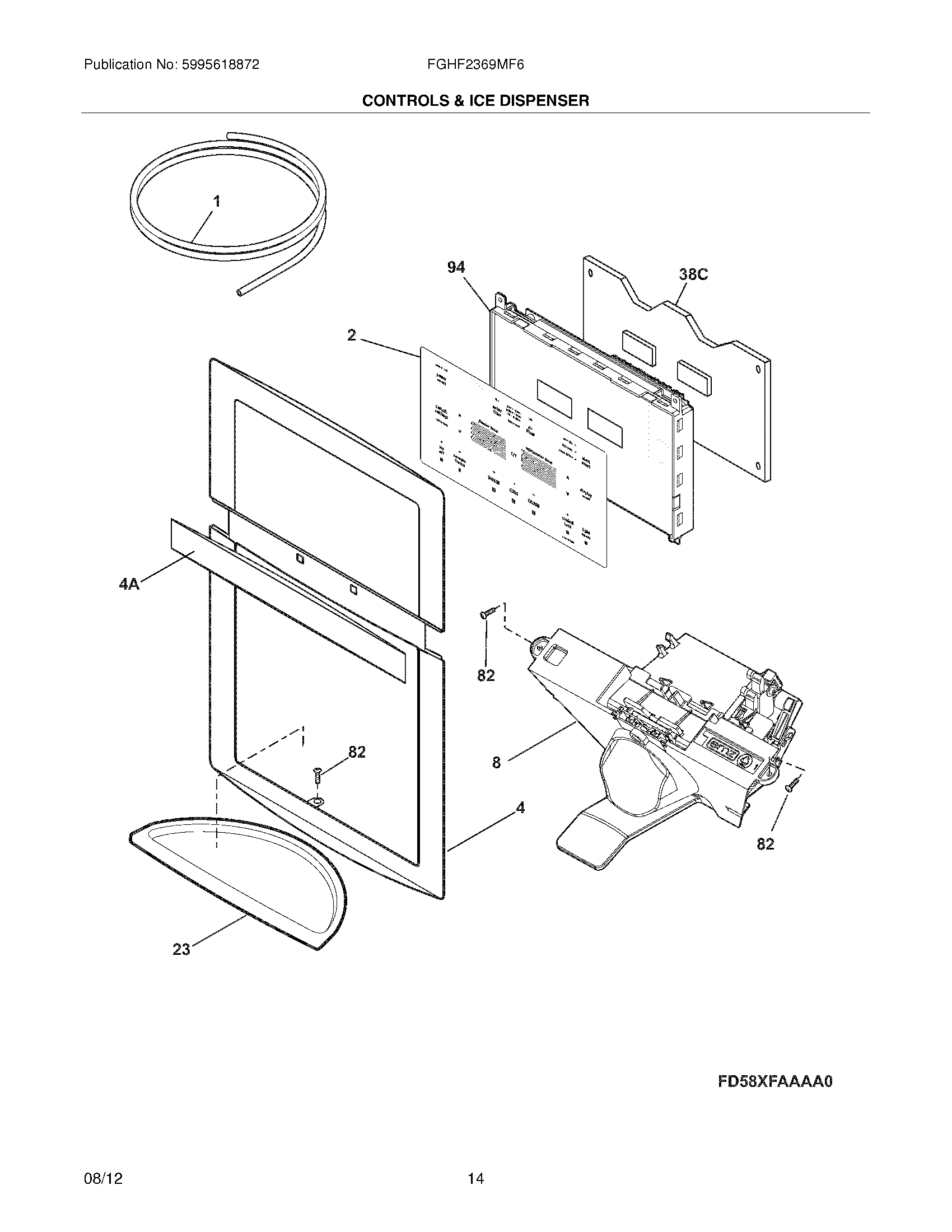 13 - CONTROLS & ICE DISPENSER