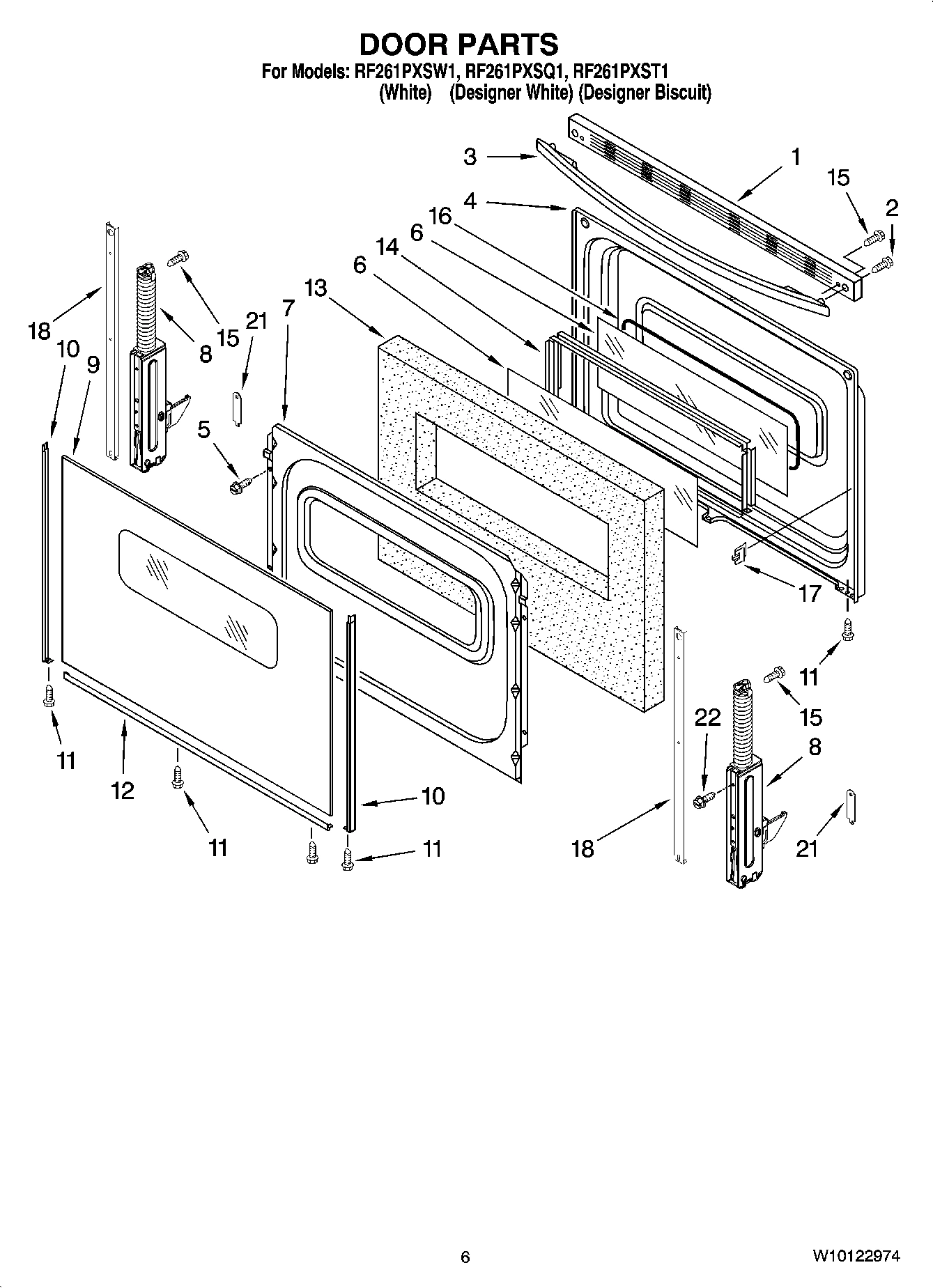 05 - DOOR PARTS, OPTIONAL PARTS (NOT INCLUDED)