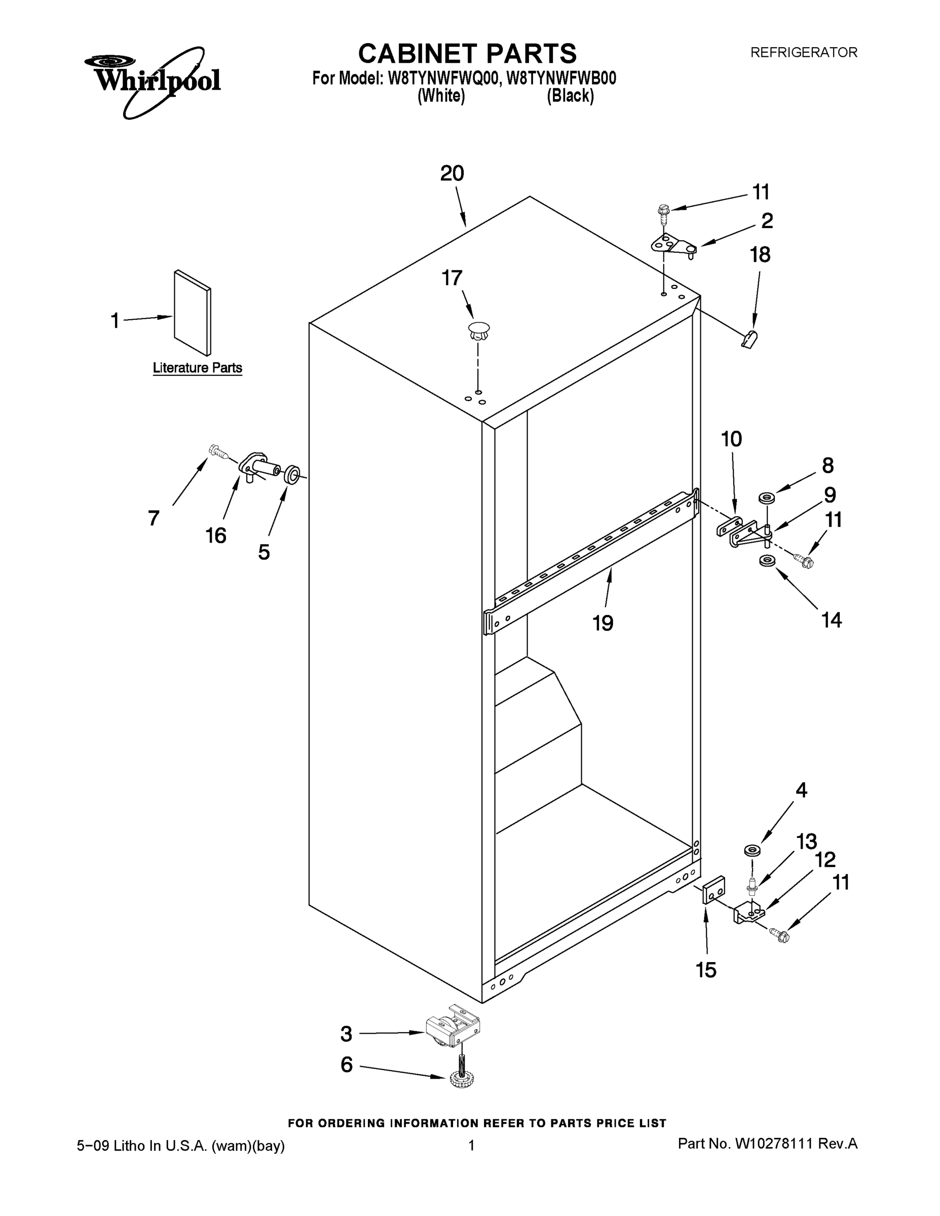 01 - CABINET PARTS
