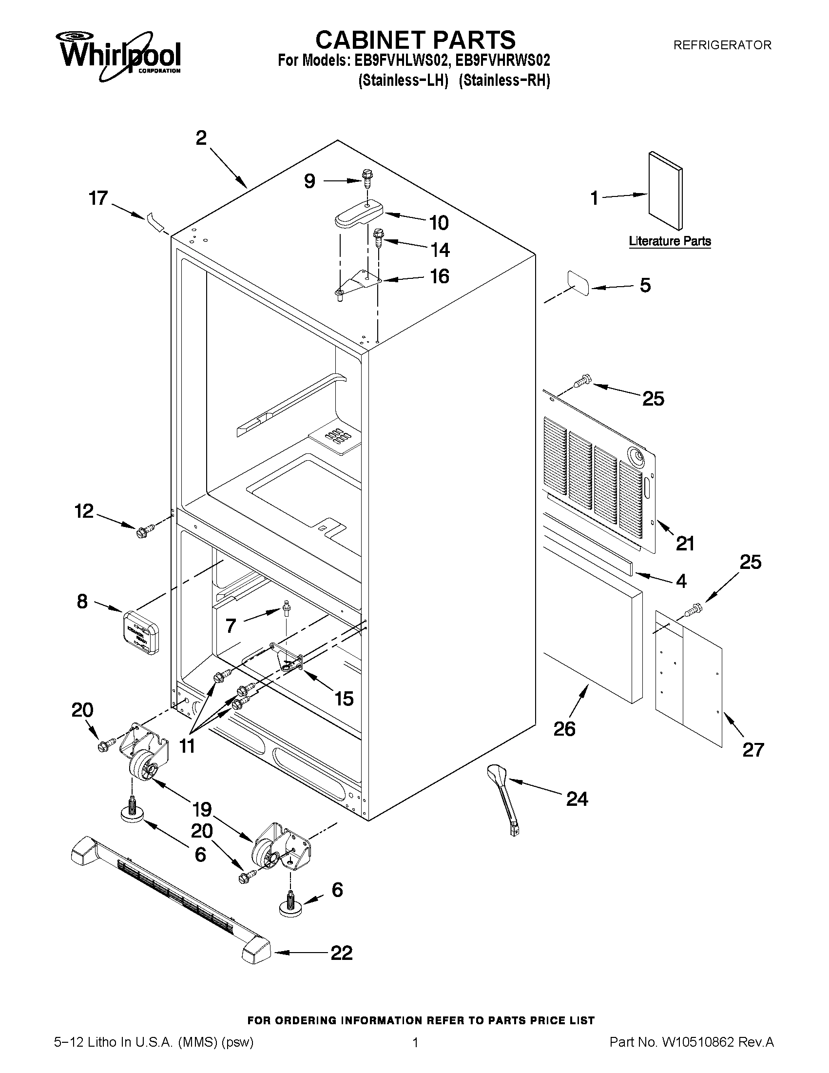 01 - CABINET PARTS