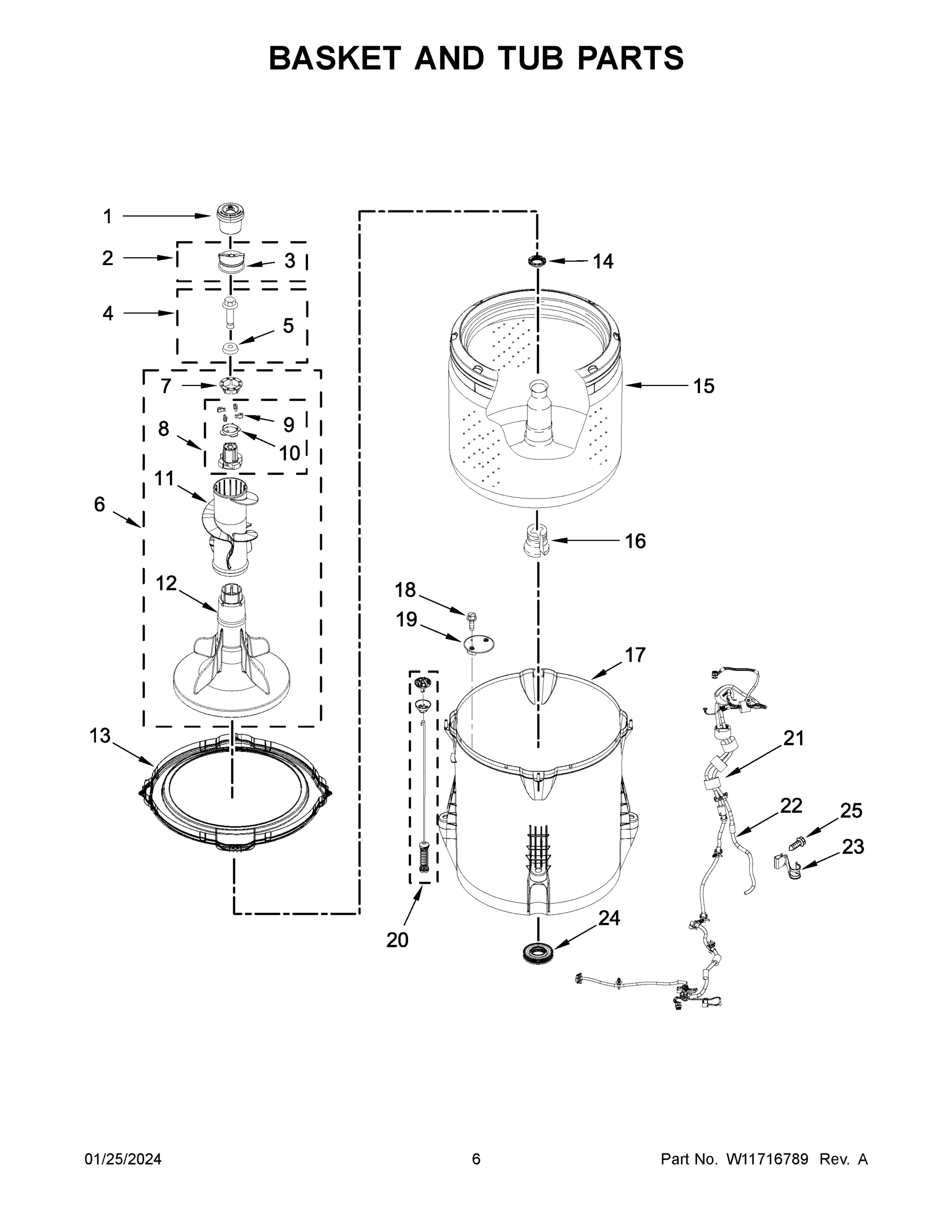 04 - BASKET AND TUB PARTS