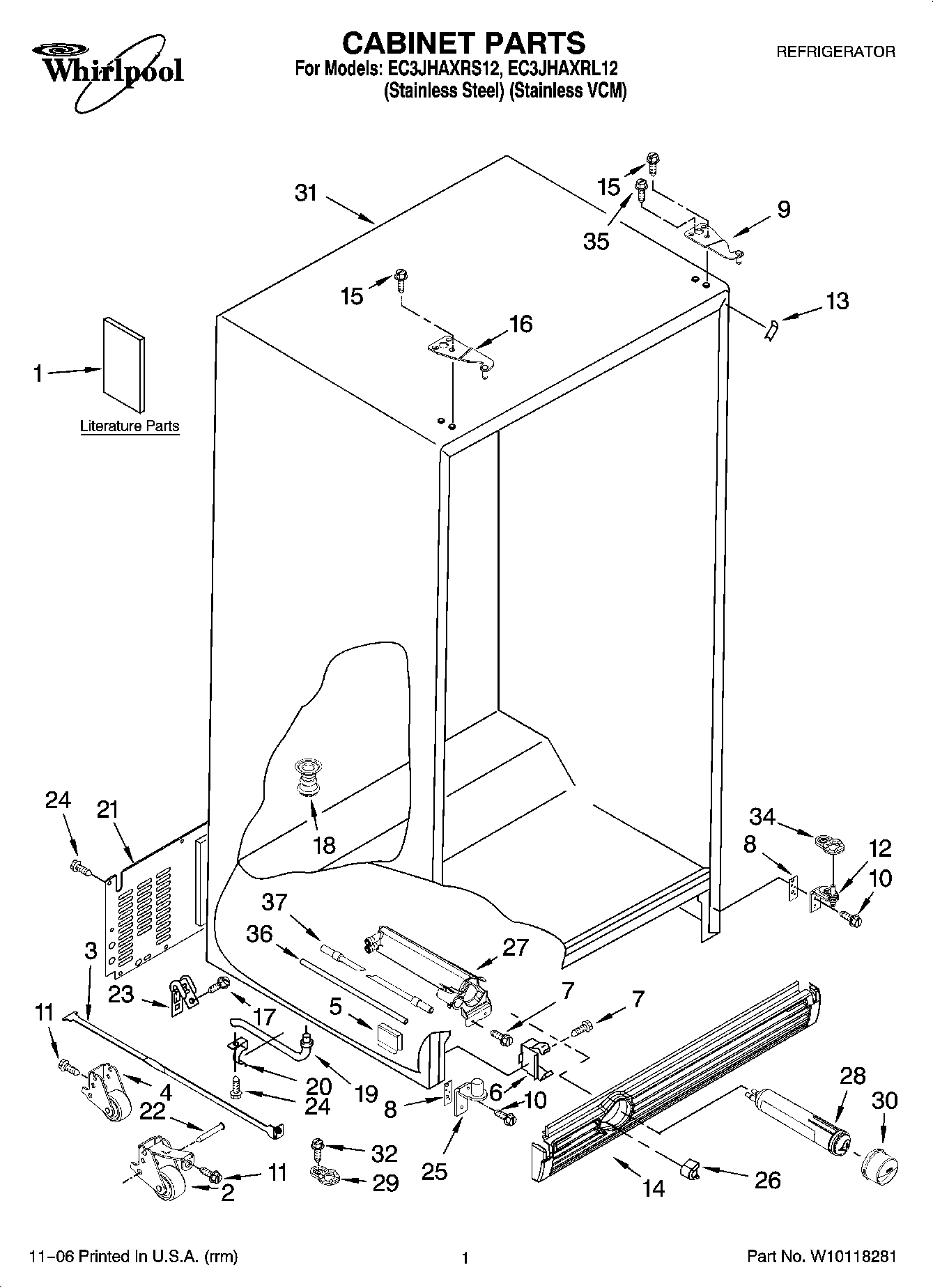 01 - CABINET PARTS