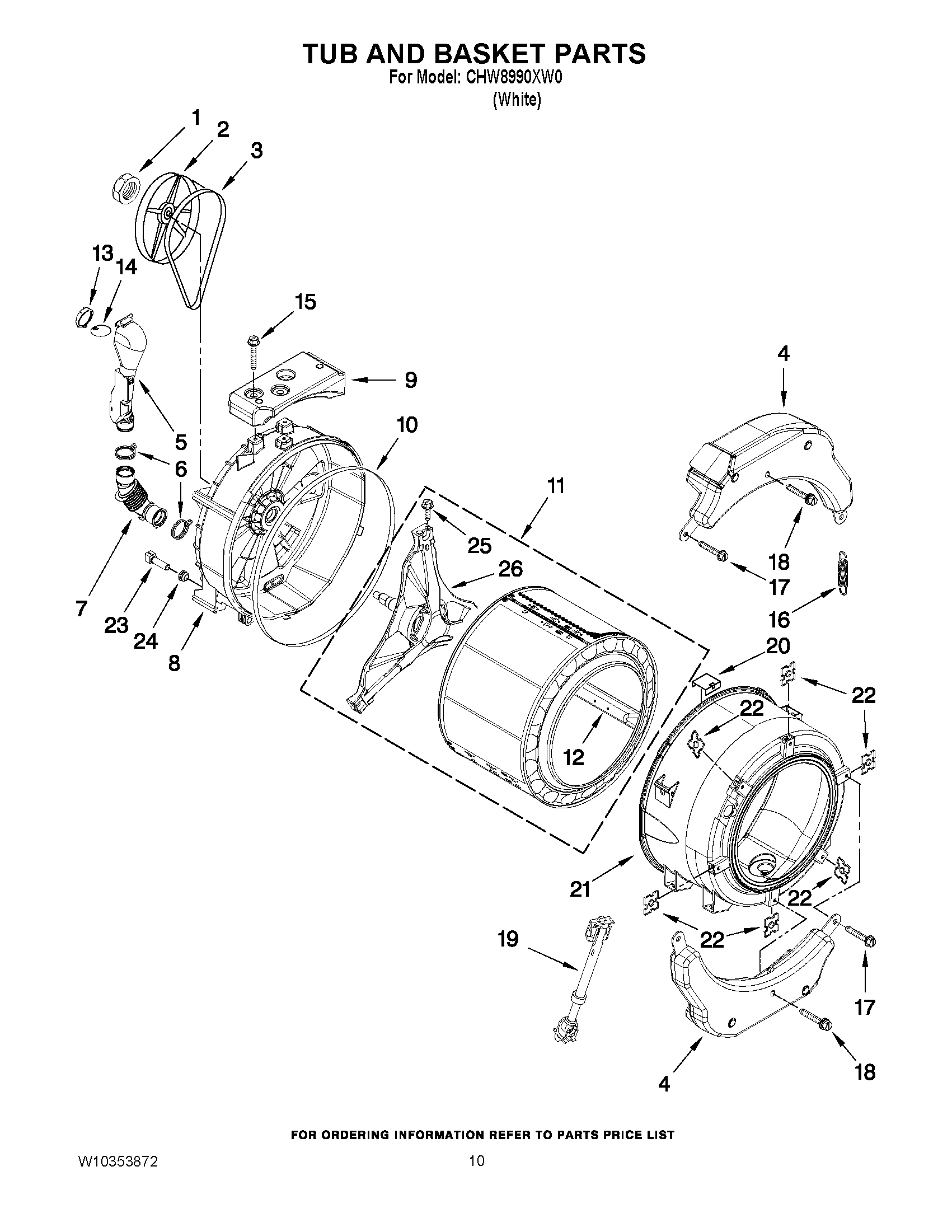 07 - TUB AND BASKET PARTS