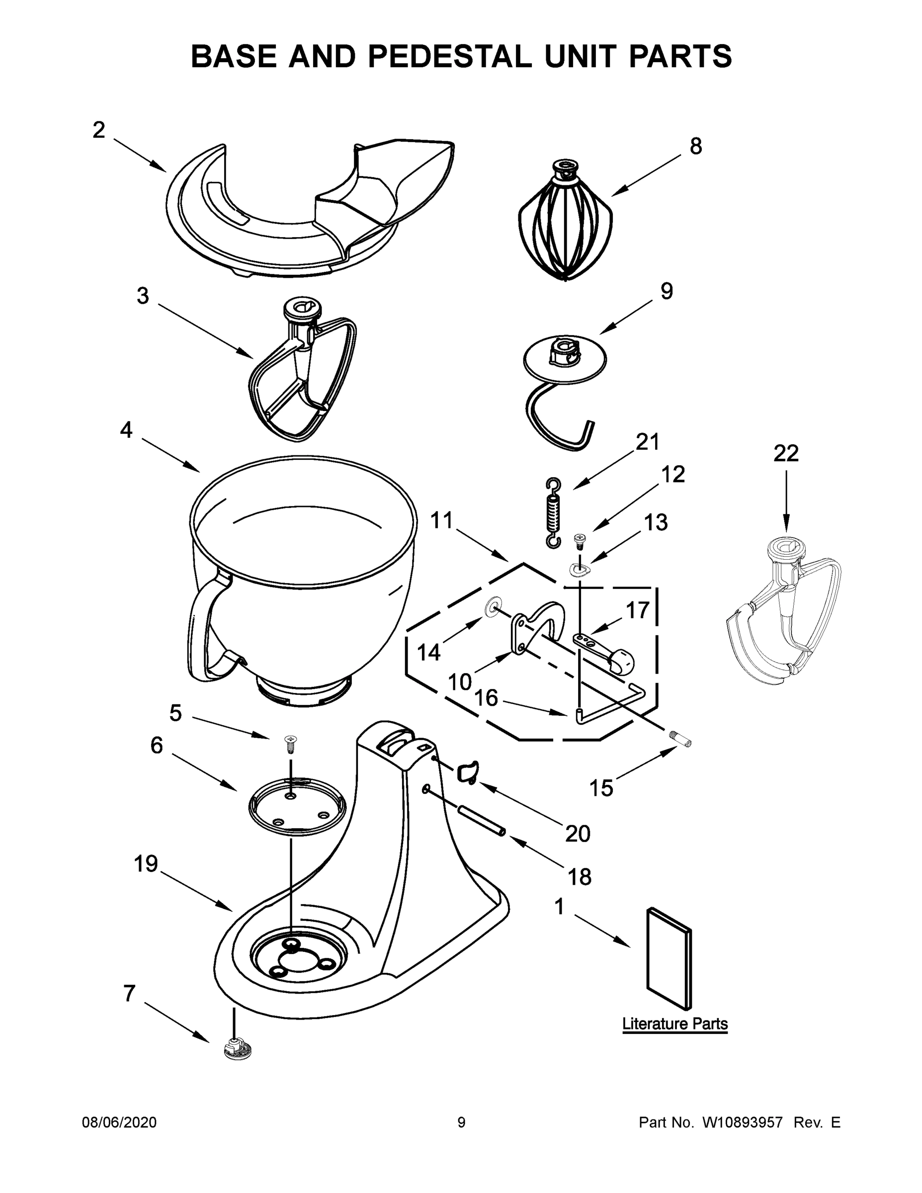 05 - BASE AND PEDESTAL UNIT PARTS