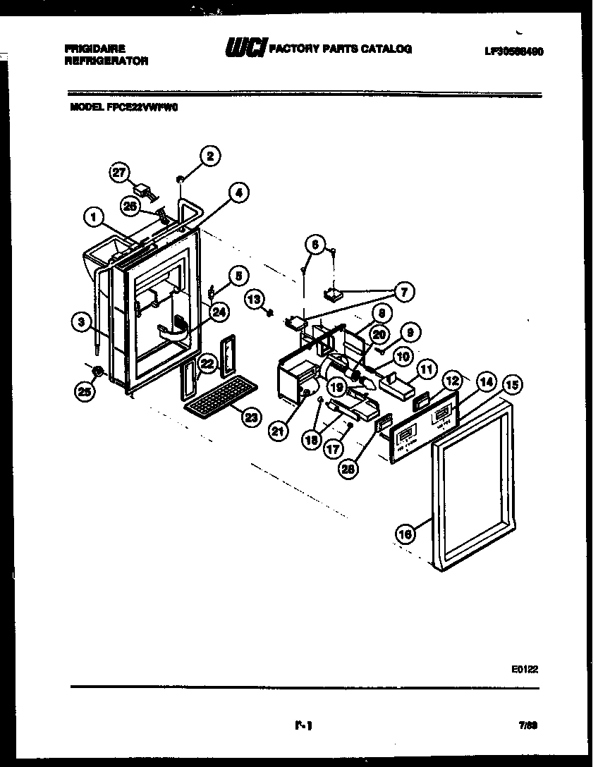 07 - ICE DOOR, DISPENSER AND WATER TANKS