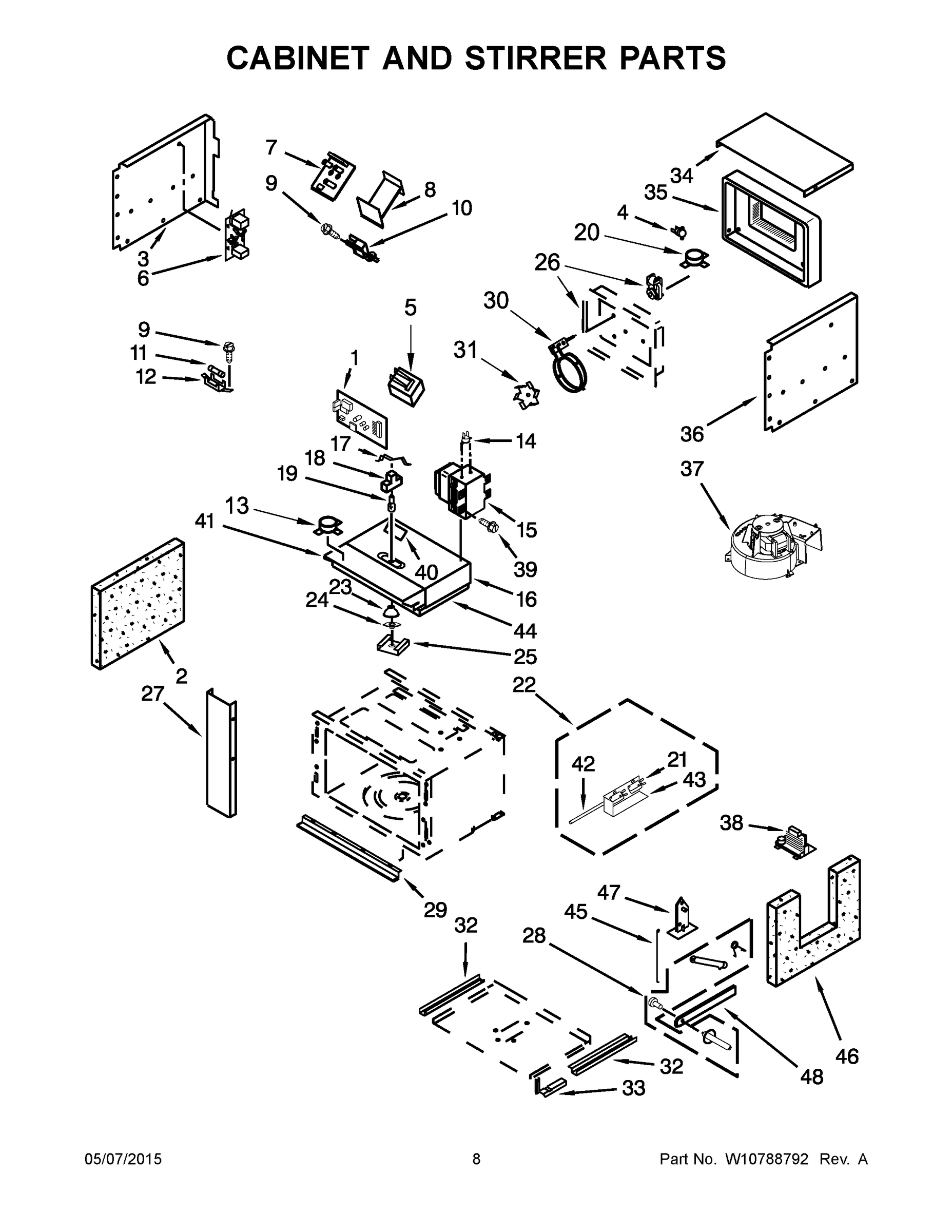 05 - CABINET AND STIRRER PARTS