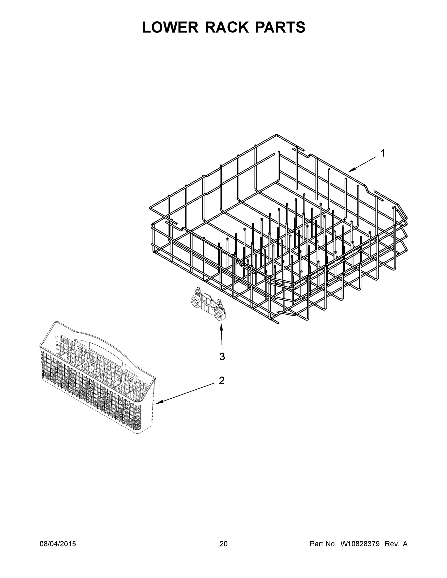11 - LOWER RACK PARTS