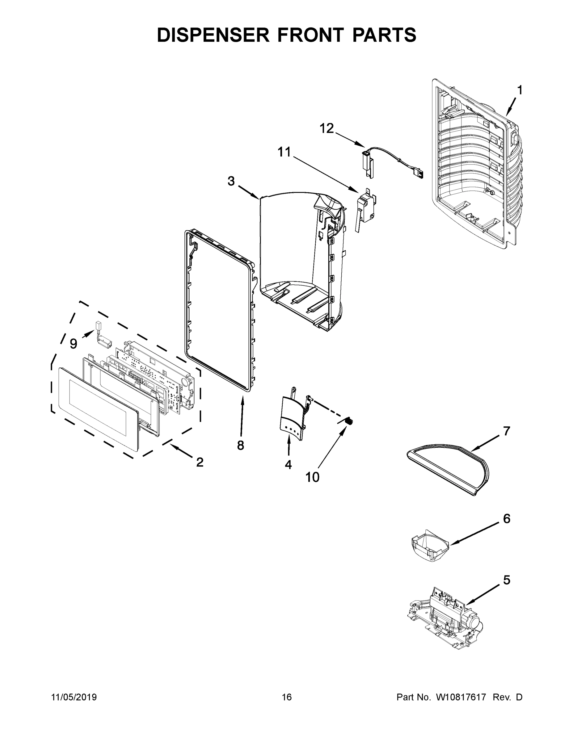 09 - DISPENSER FRONT PARTS