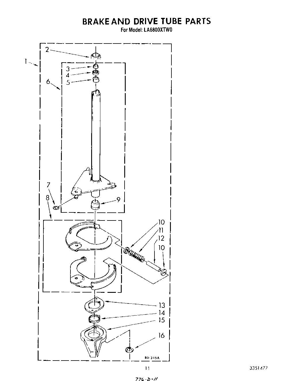 09 - BRAKE AND DRIVE TUBE