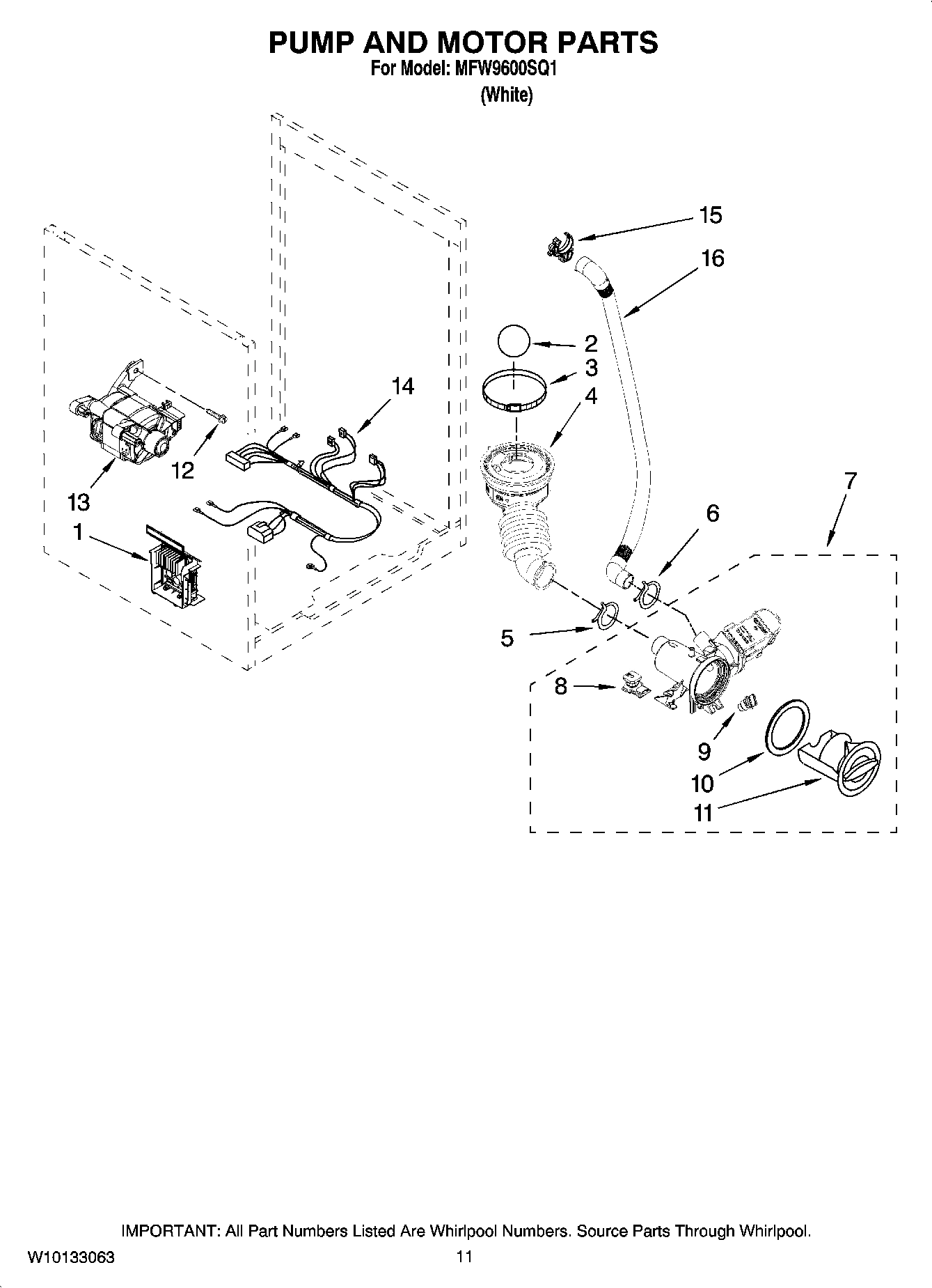 06 - PUMP AND MOTOR PARTS, OPTIONAL PARTS (NOT INCLUDED)