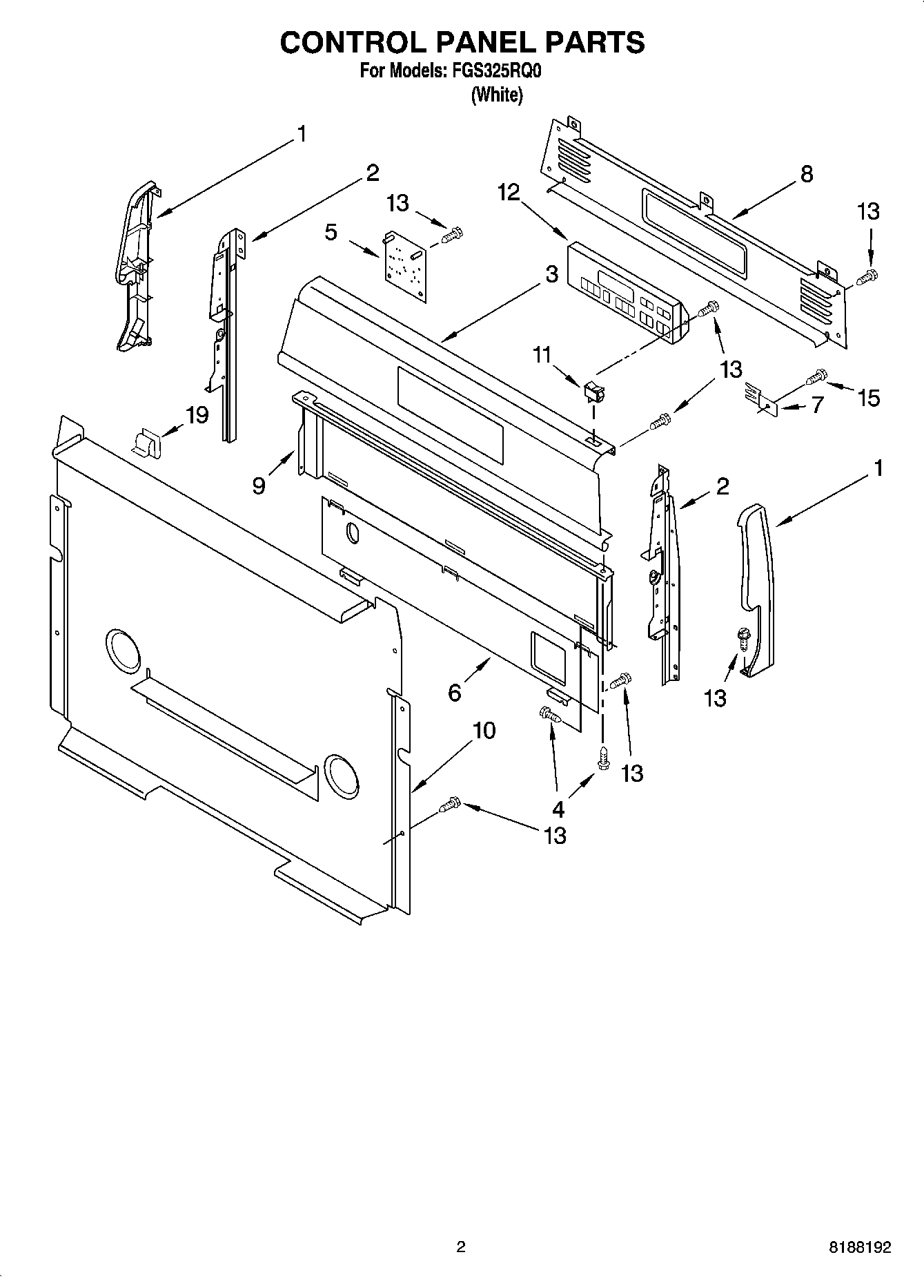 02 - CONTROL PANEL PARTS