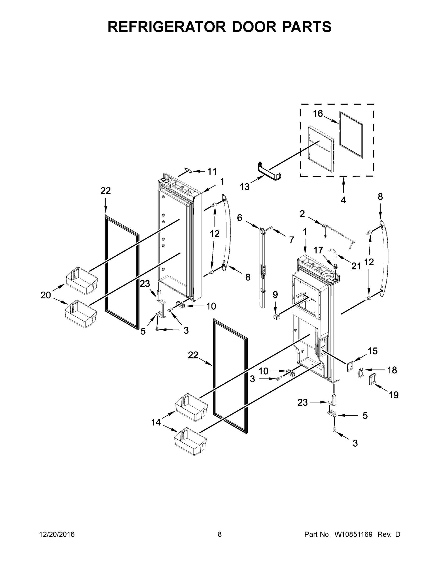 05 - REFRIGERATOR DOOR PARTS