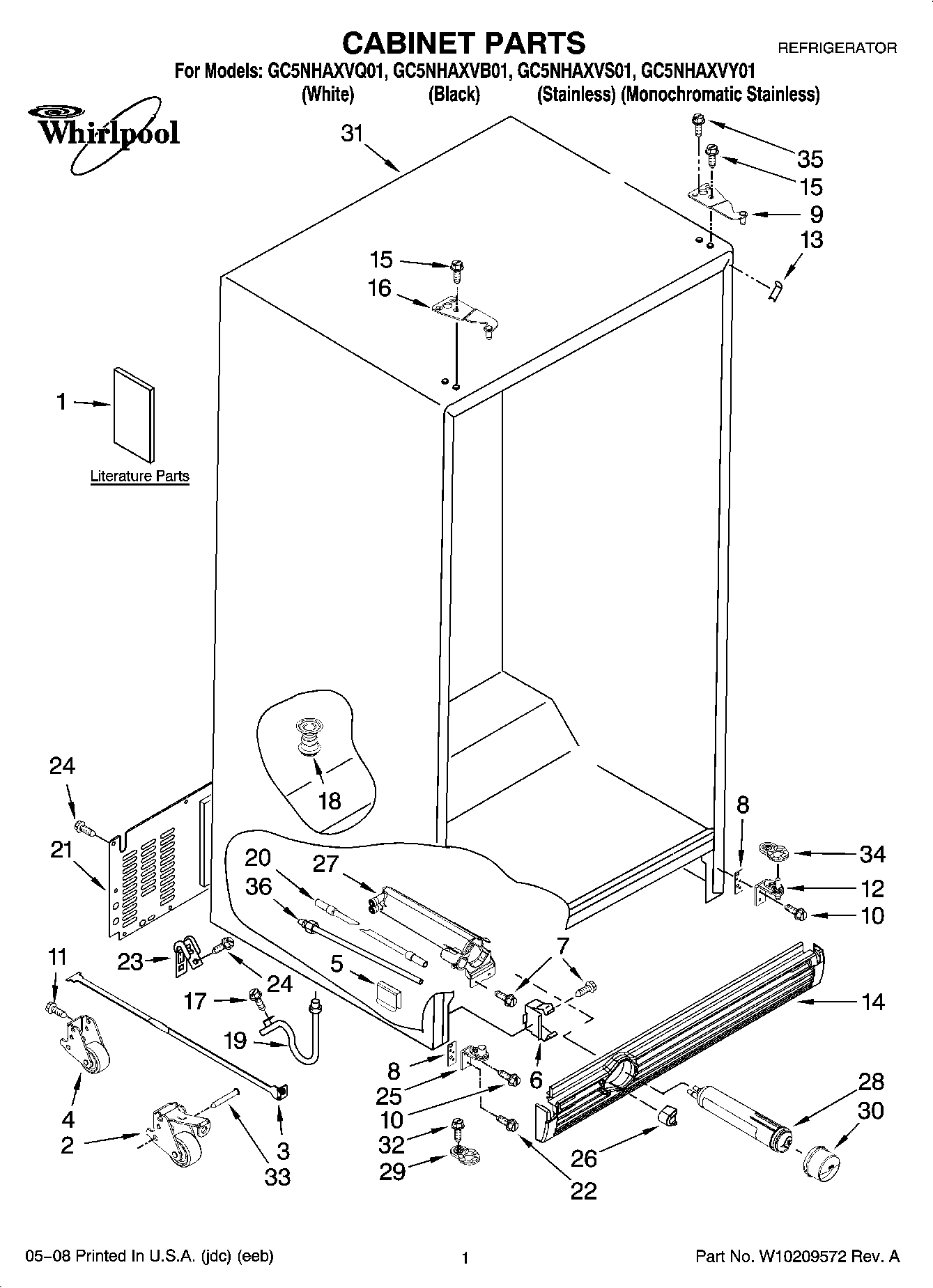 01 - CABINET PARTS