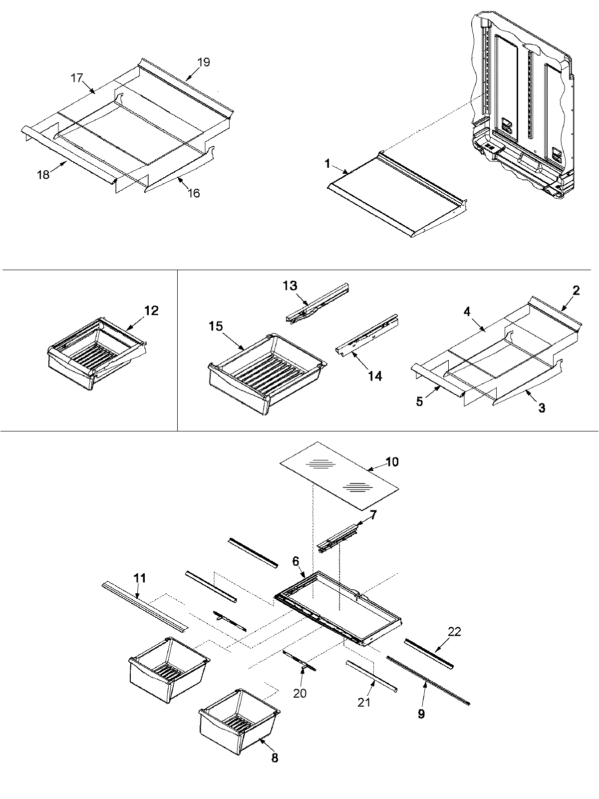 10 - REFRIGERATOR SHELVING