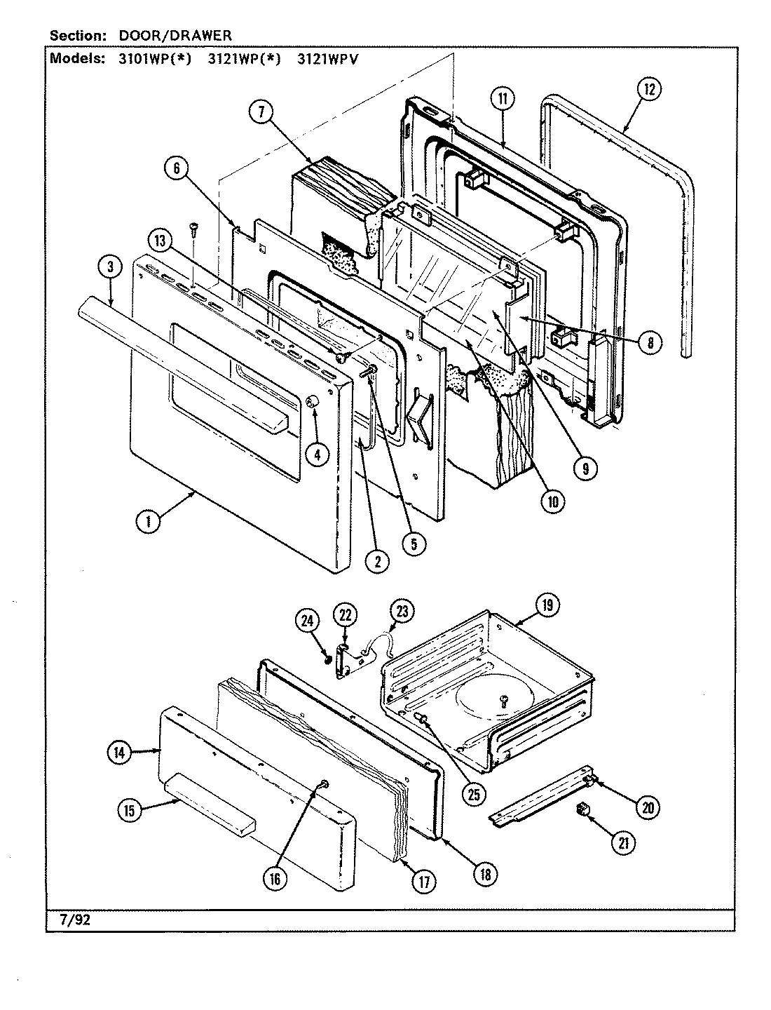03 - DOOR/DRAWER (3101WPx)