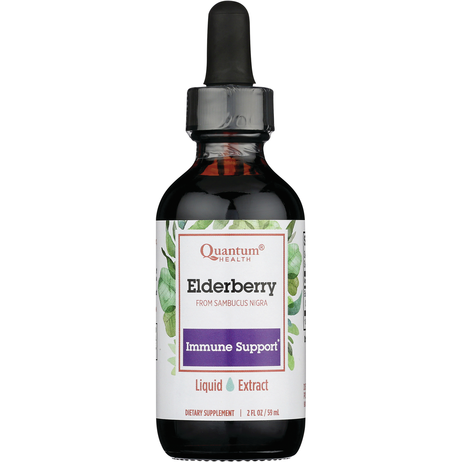 Quantum Health Elderberry Liquid Extract Vitamin | 700 mg 2 fl oz Liquid