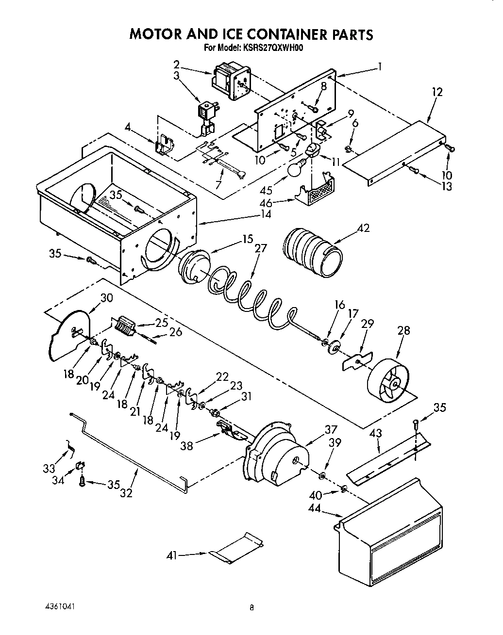 06 - MOTOR AND ICE CONTAINER