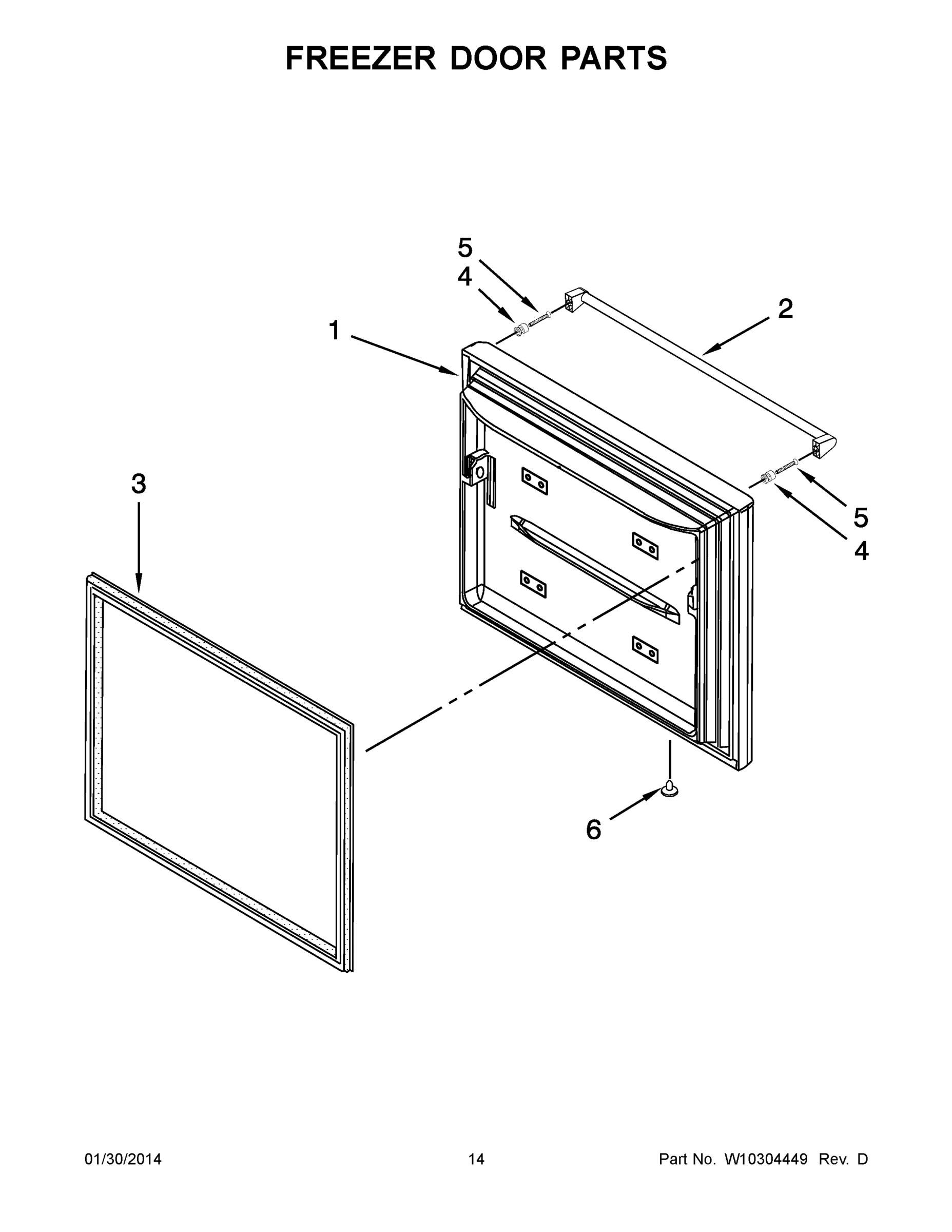 08 - FREEZER DOOR PARTS