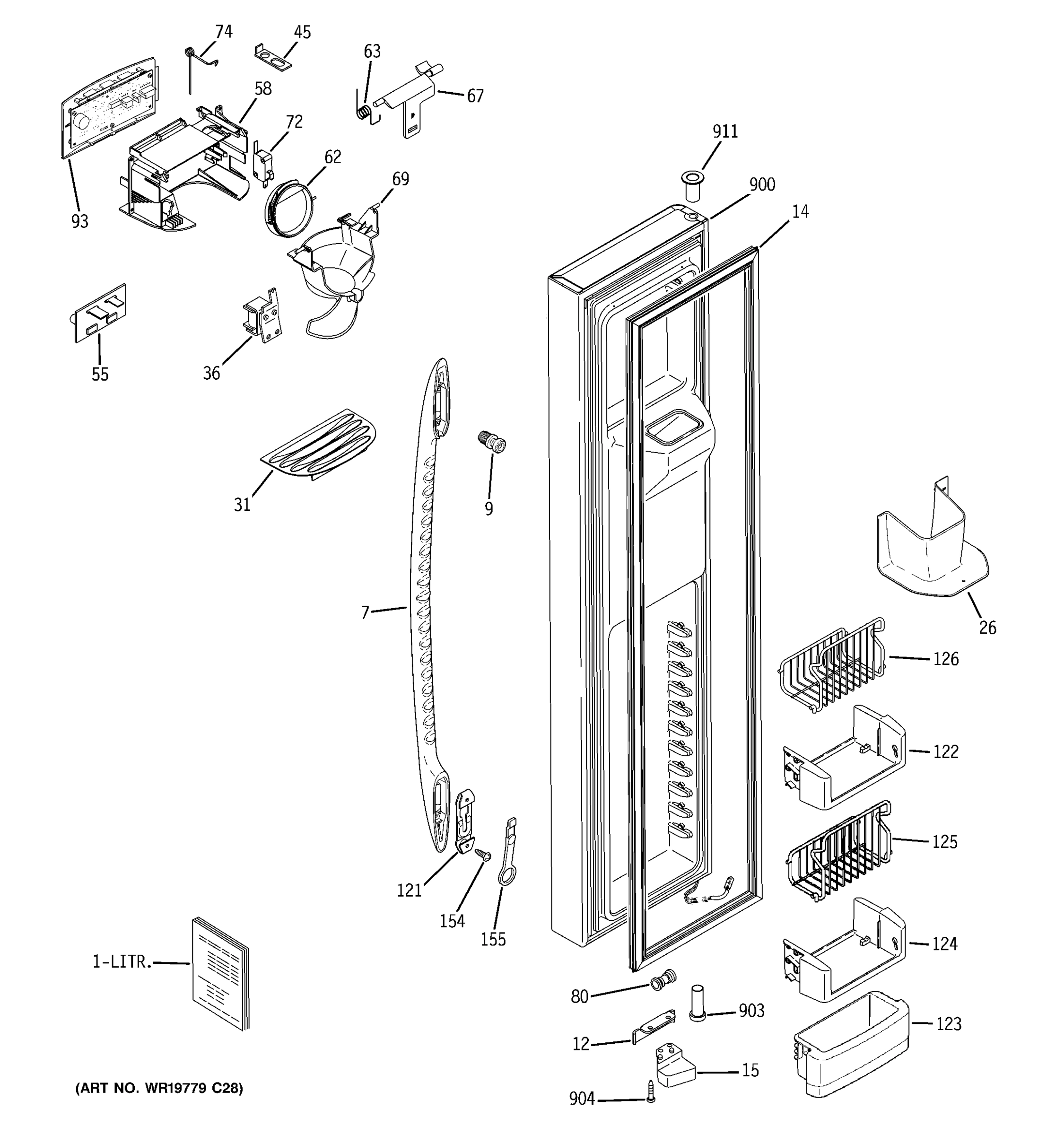 FREEZER DOOR