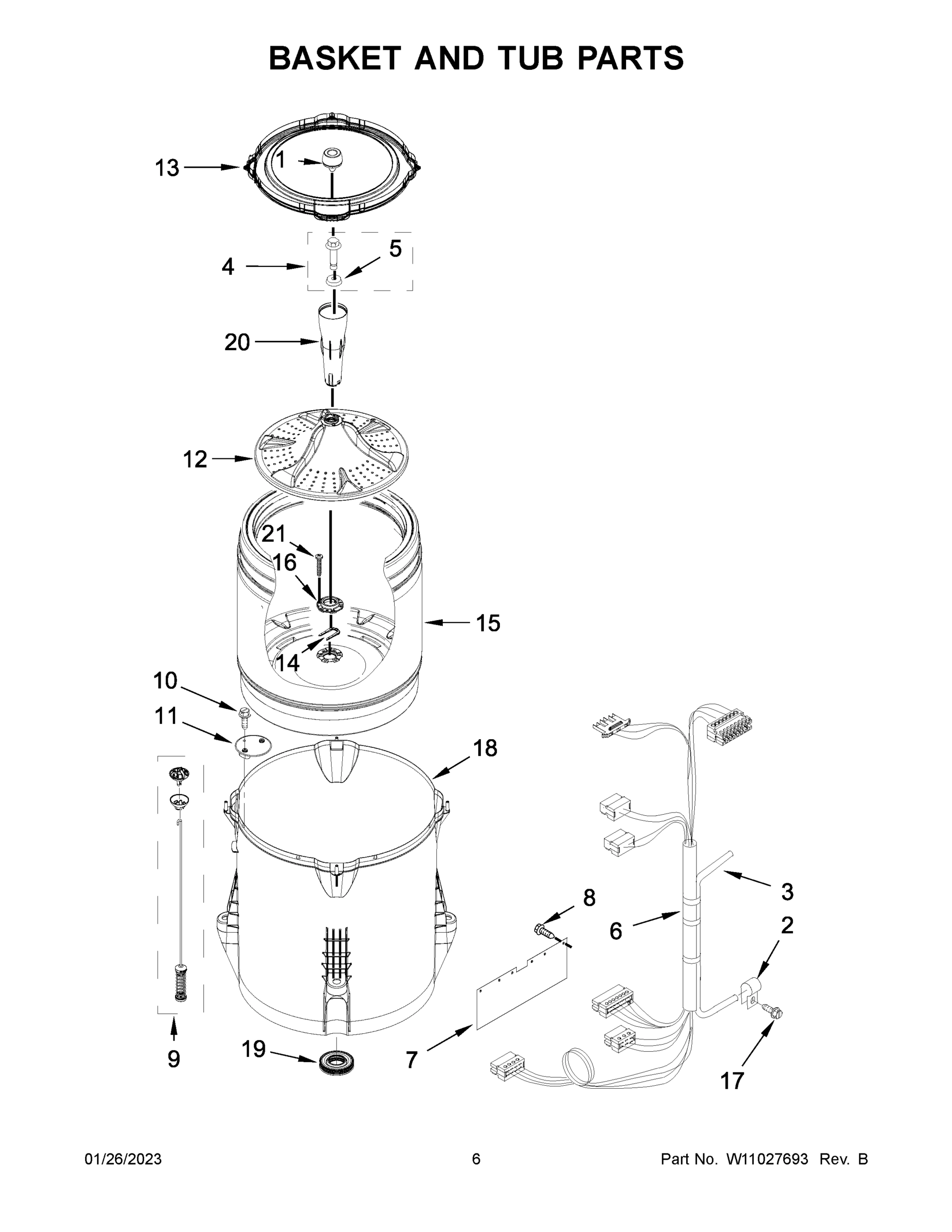 04 - BASKET AND TUB PARTS