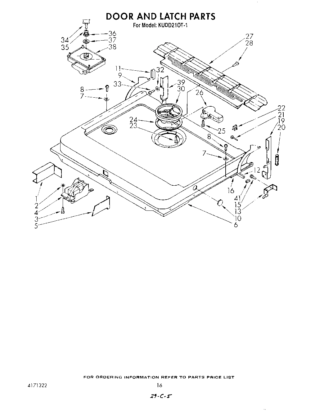 13 - DOOR AND LATCH