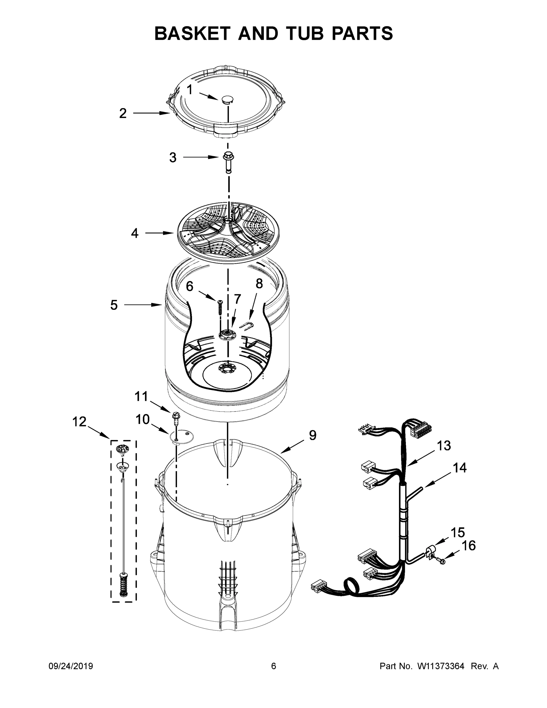 04 - BASKET AND TUB PARTS
