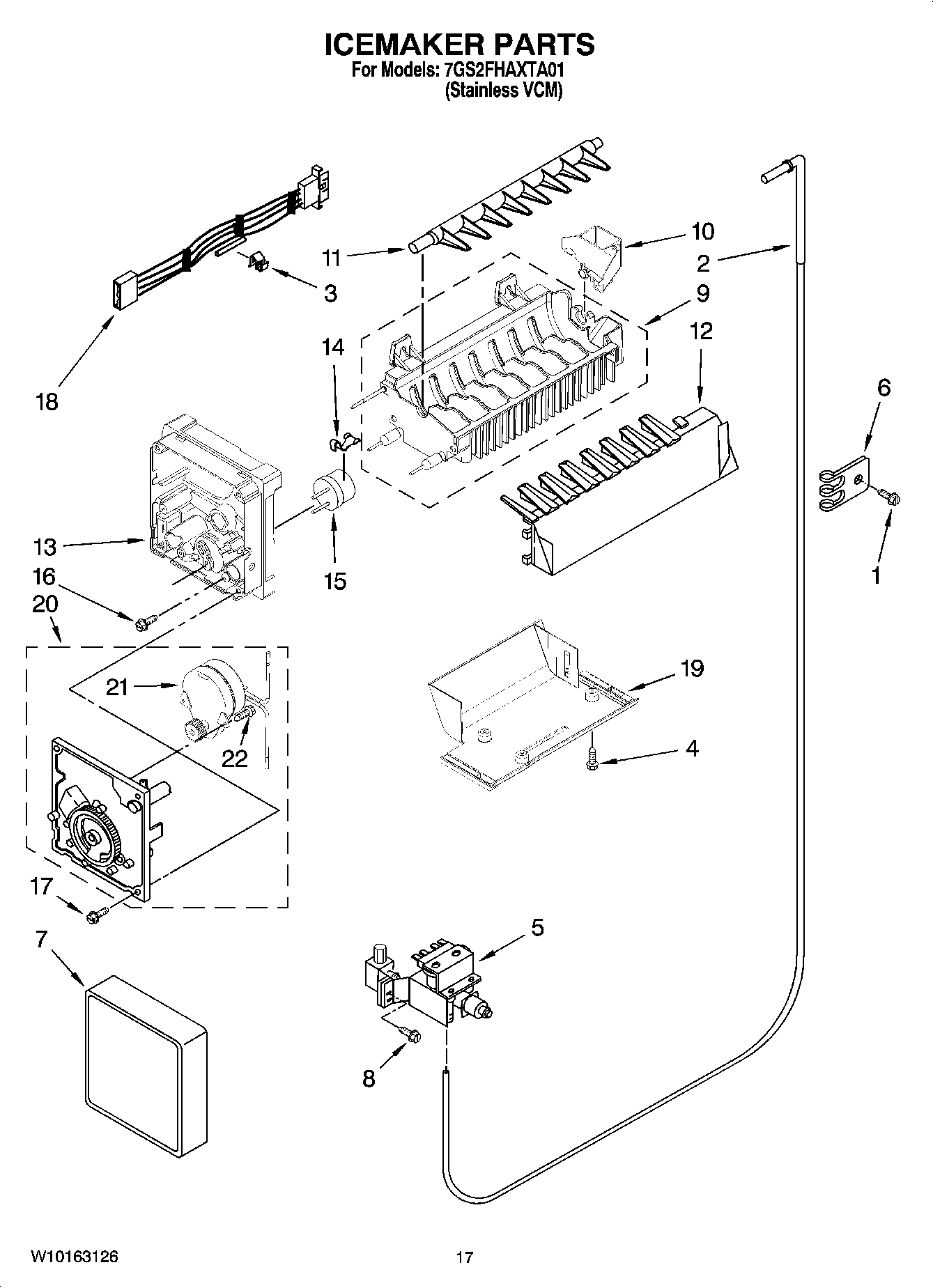 10 - ICEMAKER PARTS