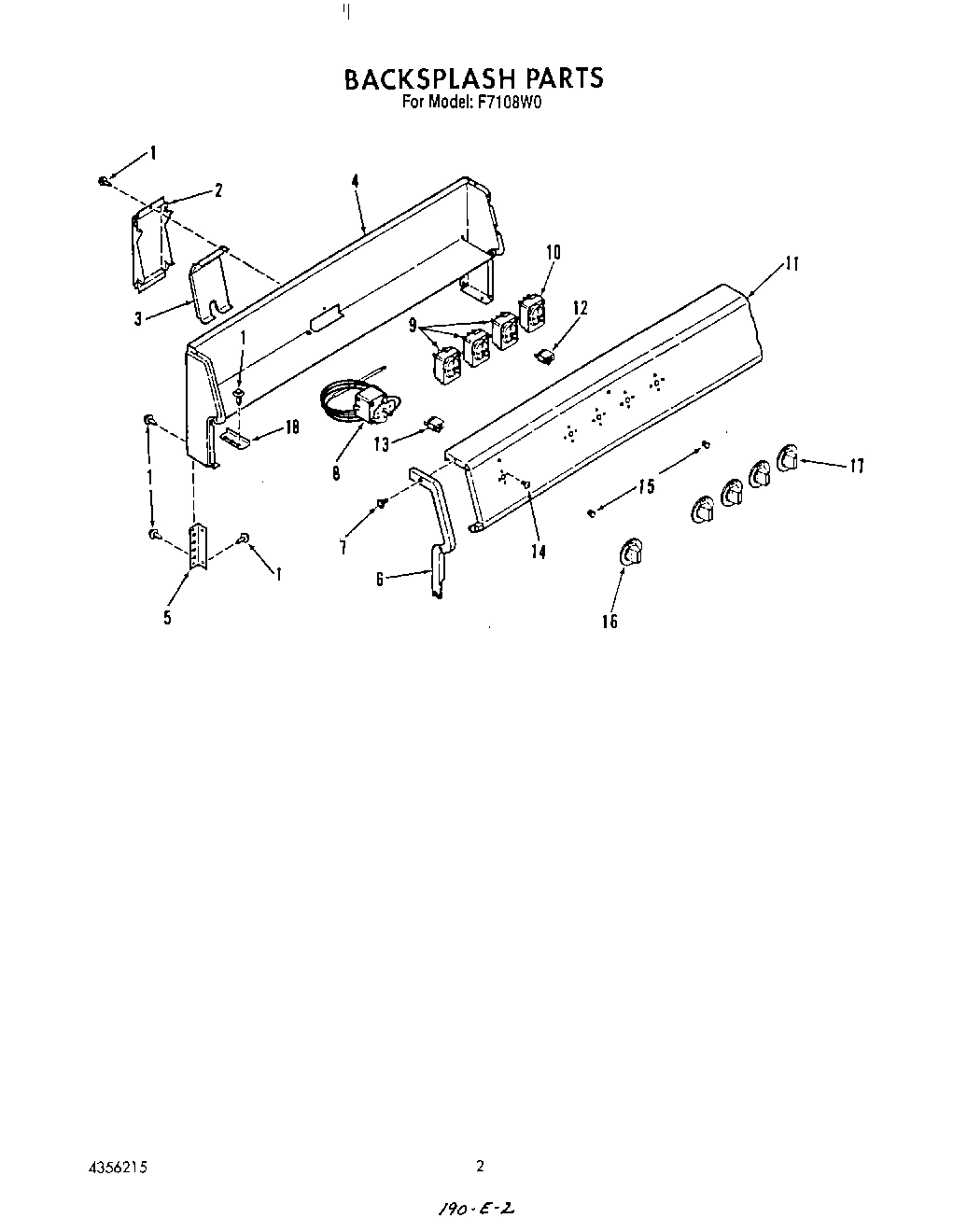 02 - BACKSPLASH , LIT/OPTIONAL