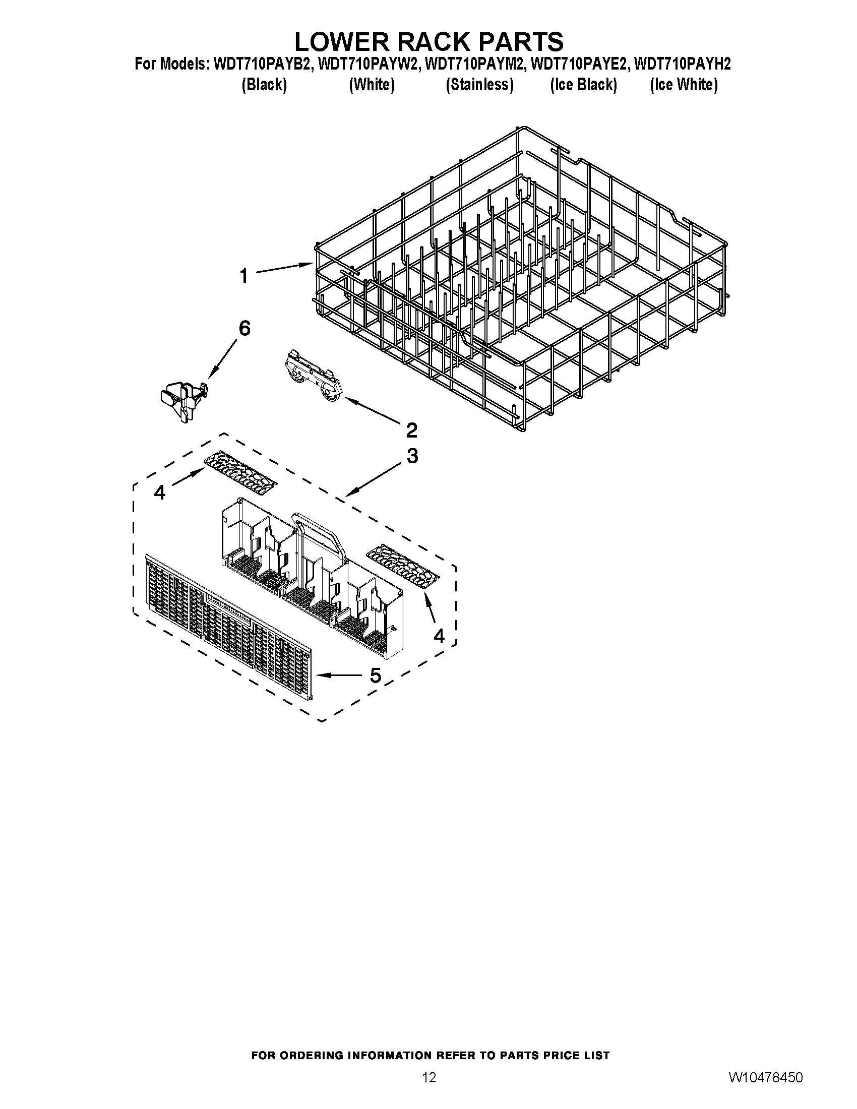 10 - LOWER RACK PARTS