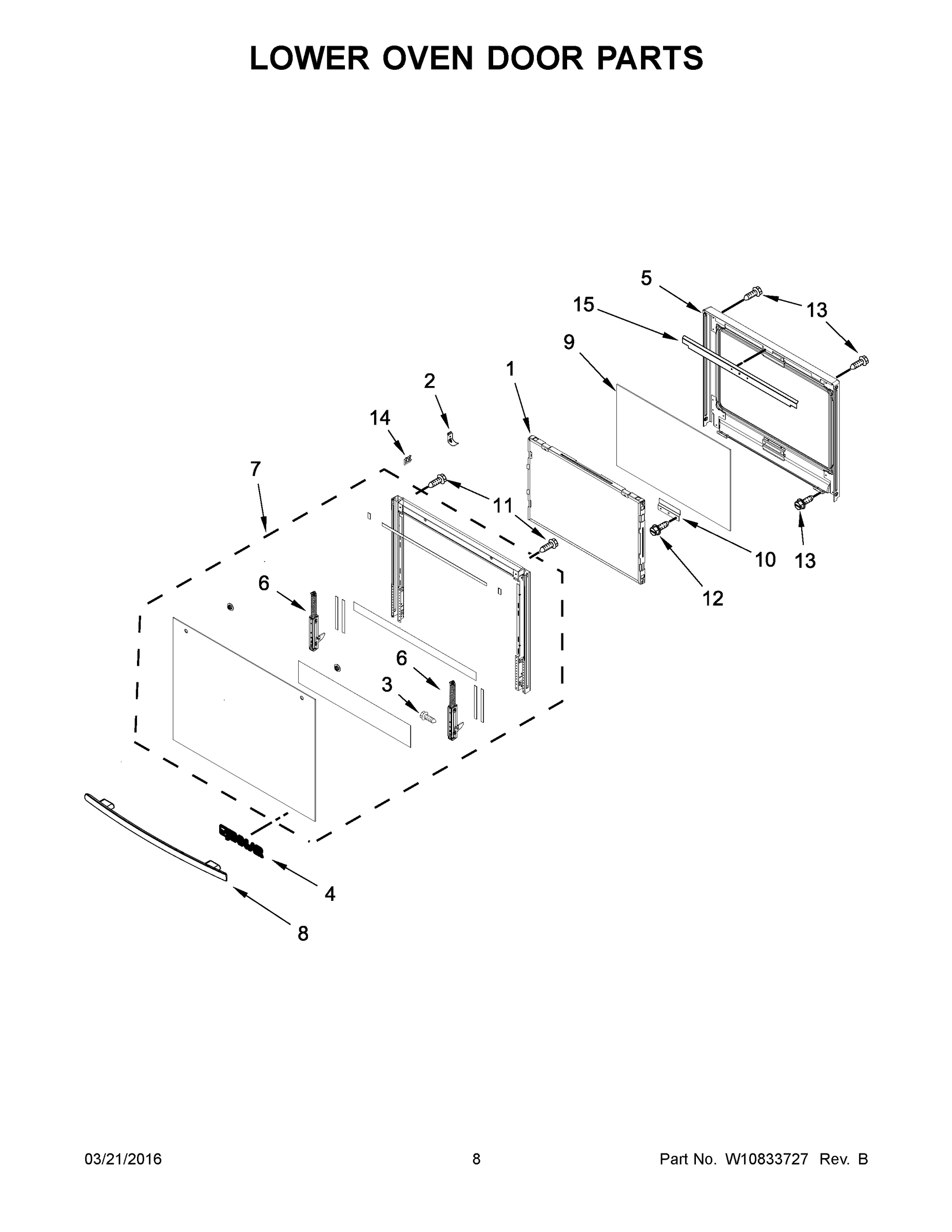05 - LOWER OVEN DOOR PARTS