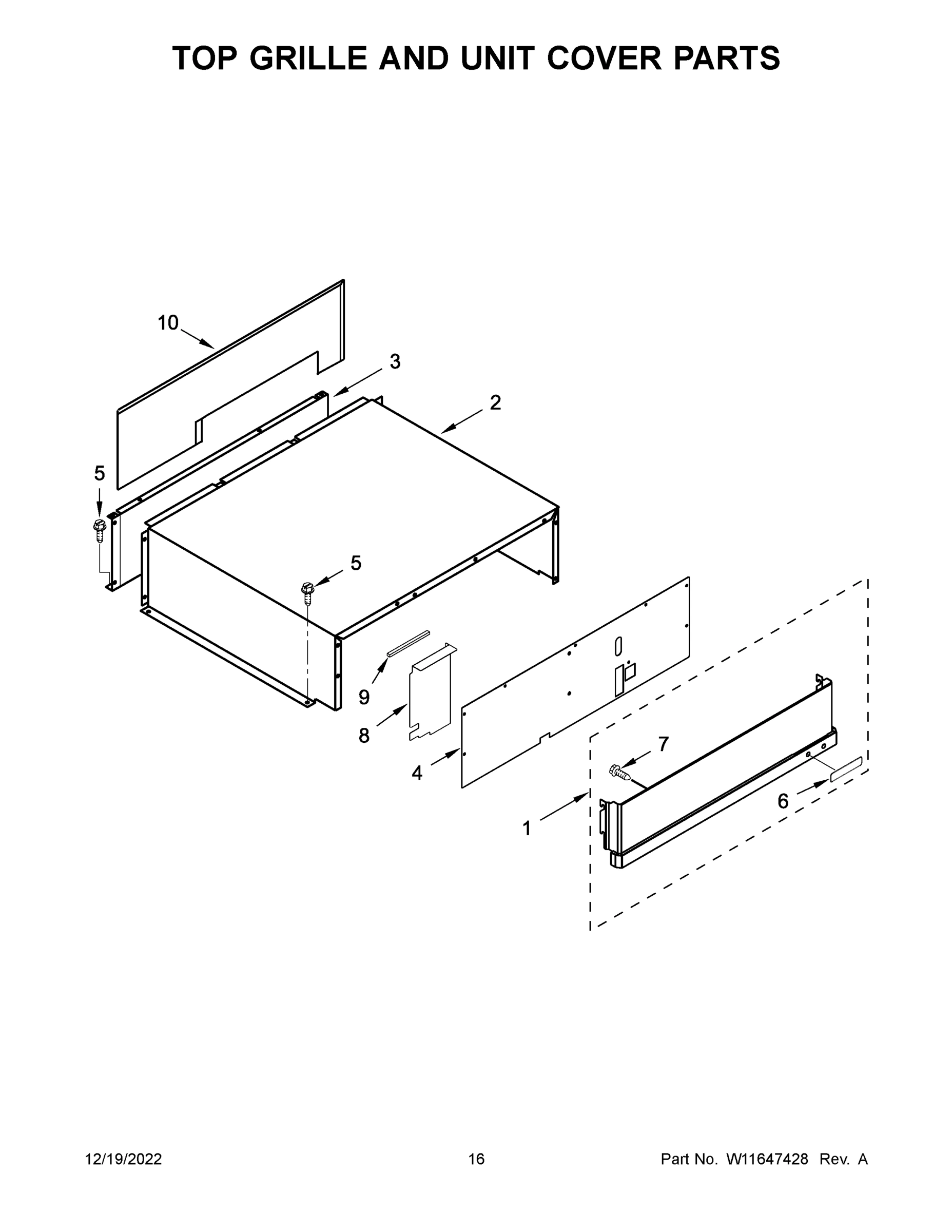 09 - TOP GRILLE AND UNIT COVER PARTS
