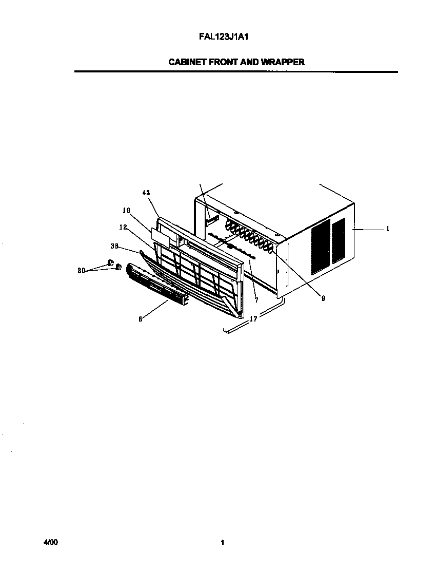 02 - CABINET FRONT AND WRAPPER