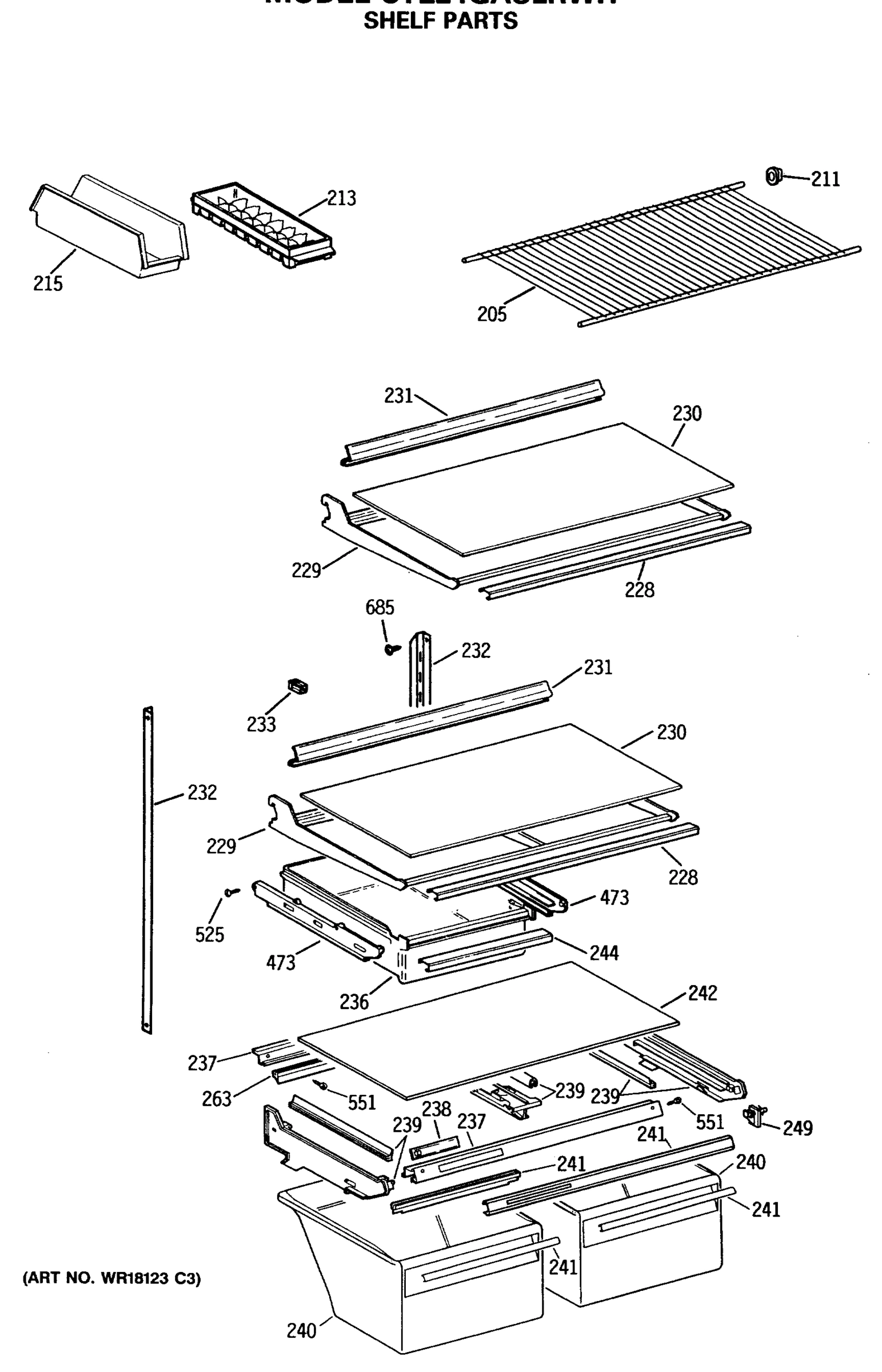 SHELF PARTS