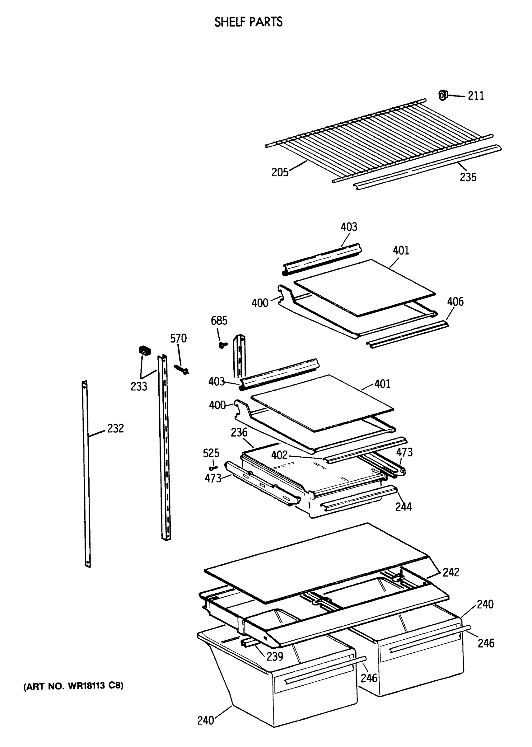SHELF PARTS