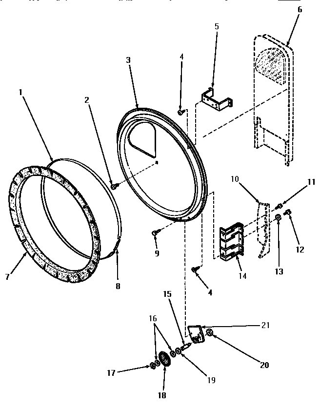 10 - REAR BLKHD, FELT SEAL & CYLINDER ROLLER