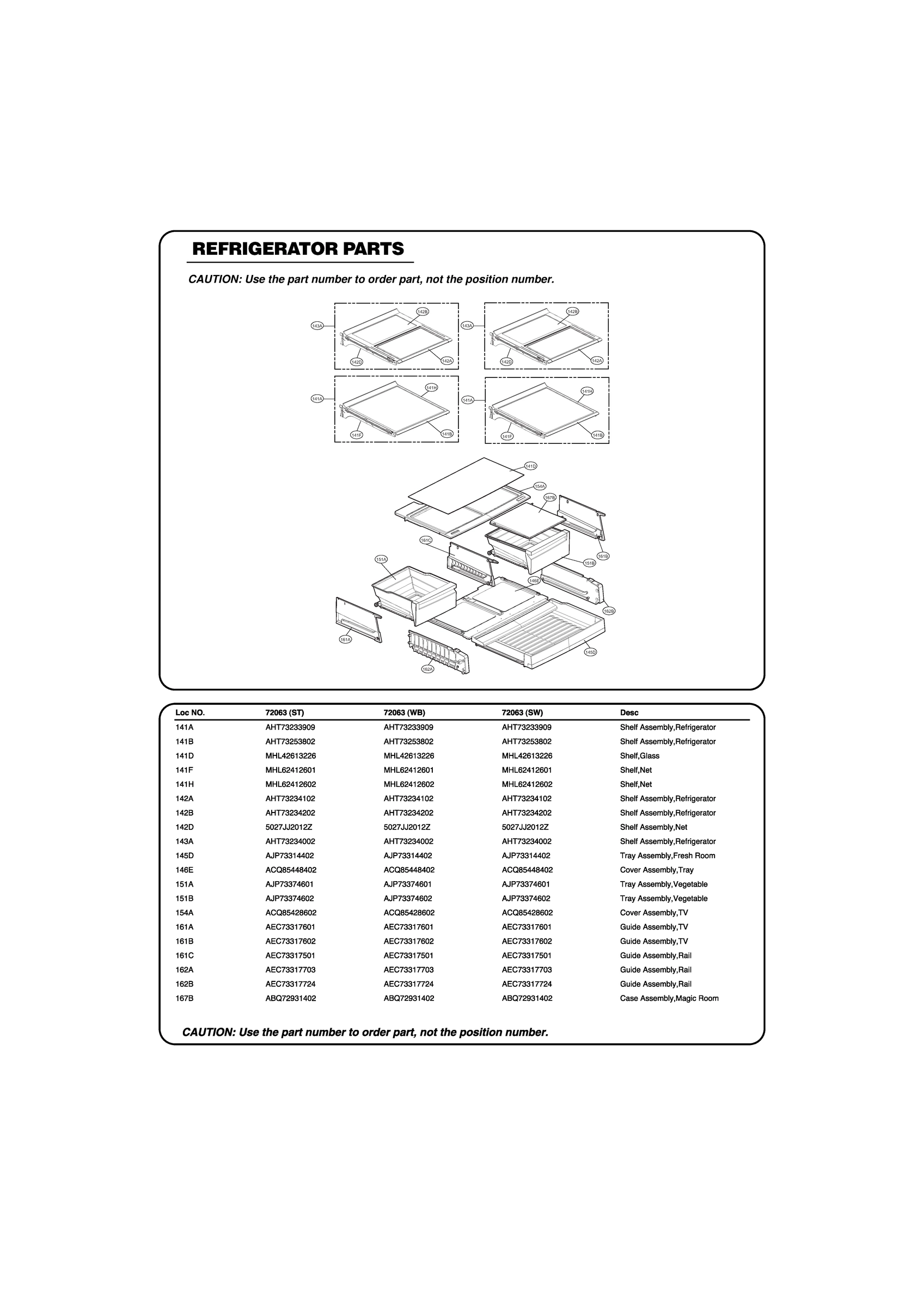 REFRIGERATOR PARTS
