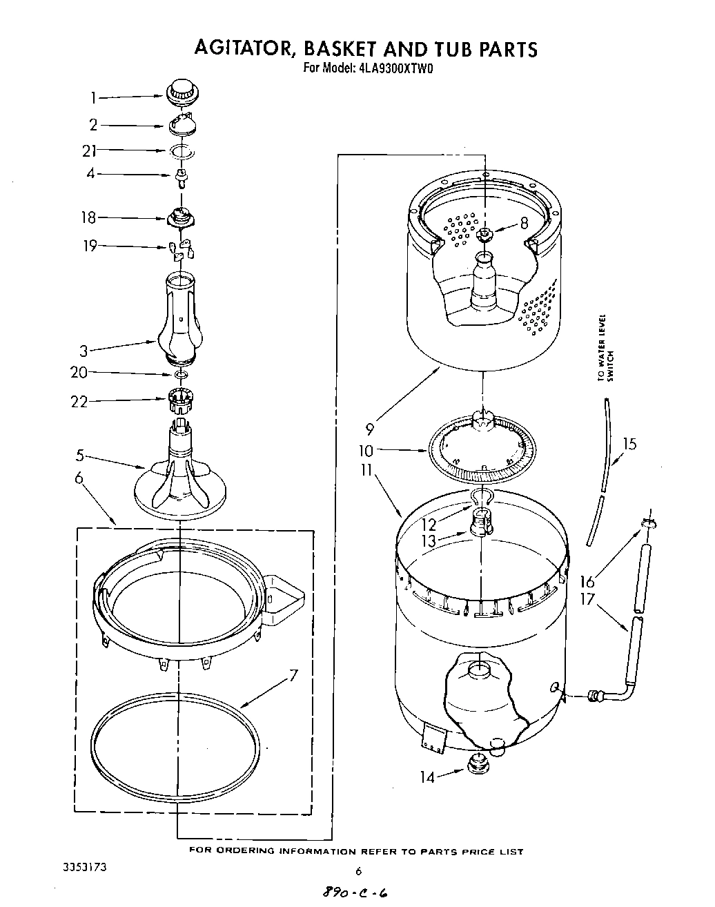 04 - AGITATOR, BASKET AND TUB
