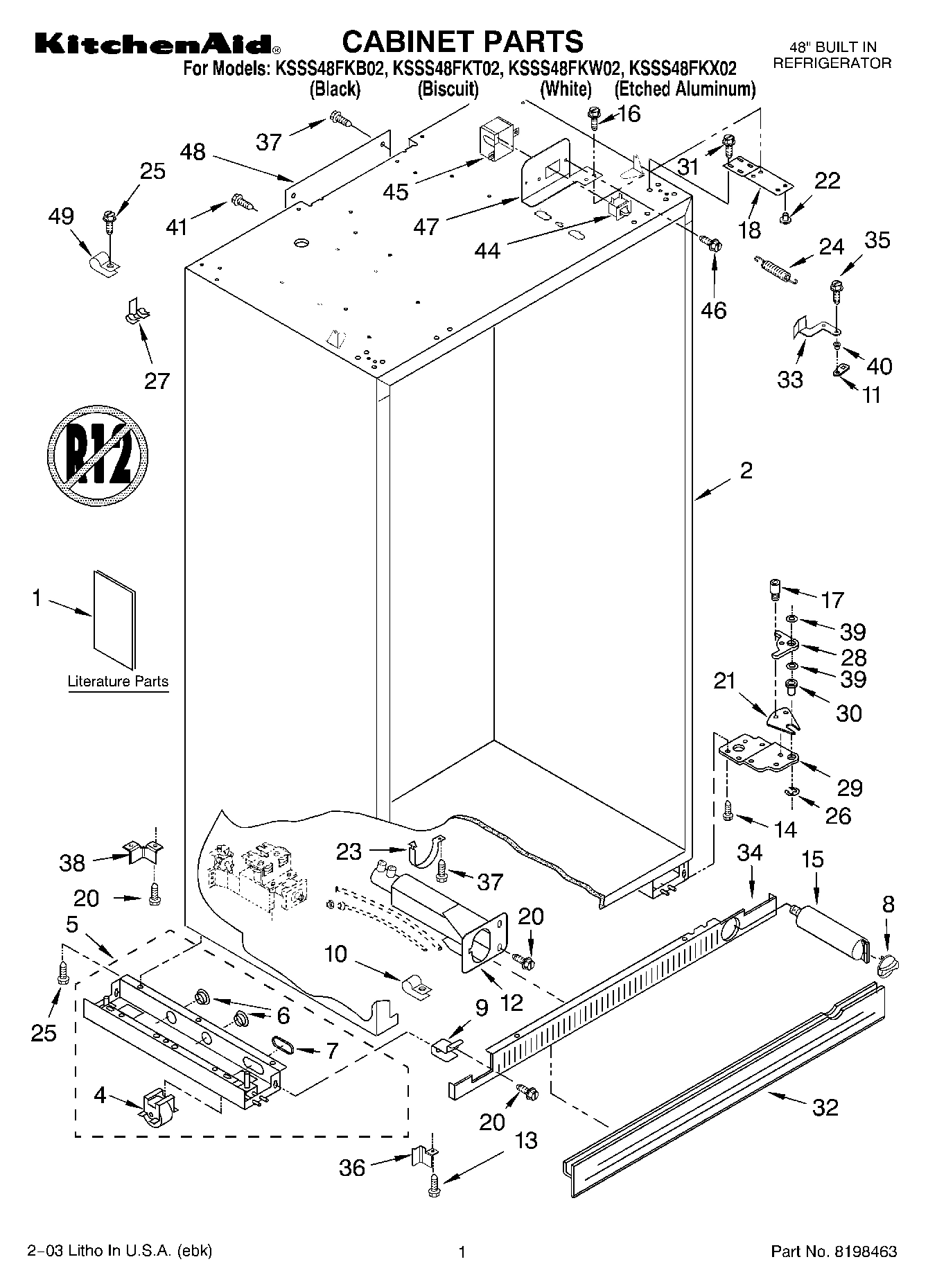 01 - CABINET PARTS