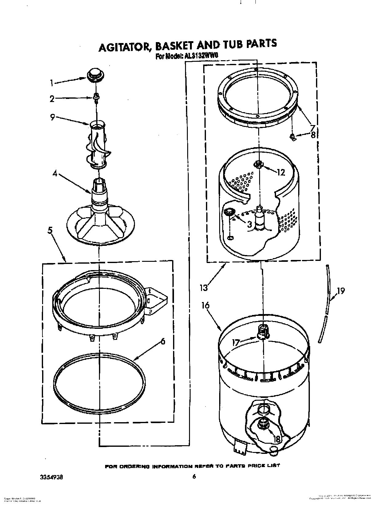 04 - AGITATOR, BASKET AND TUB
