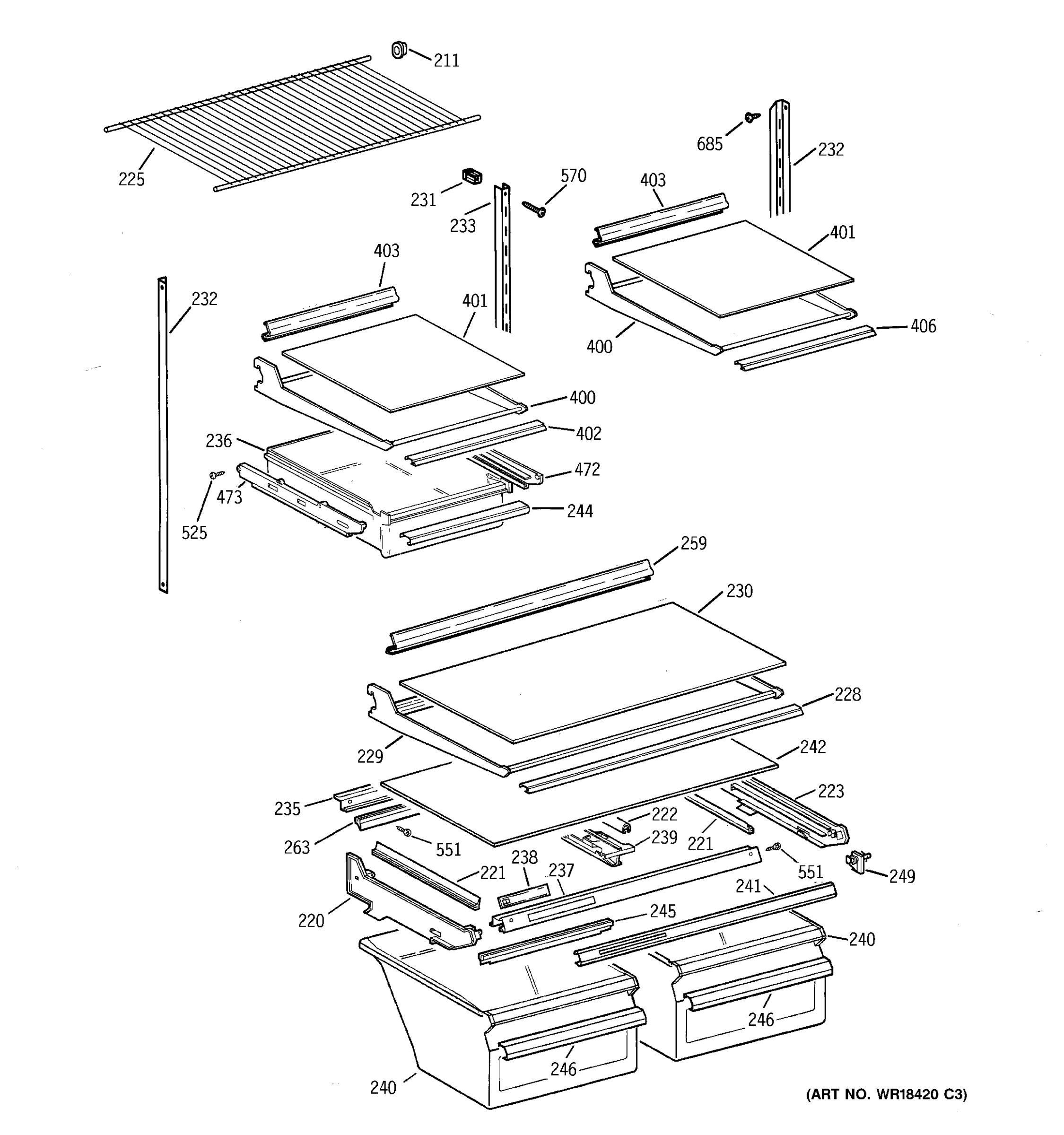 SHELF PARTS