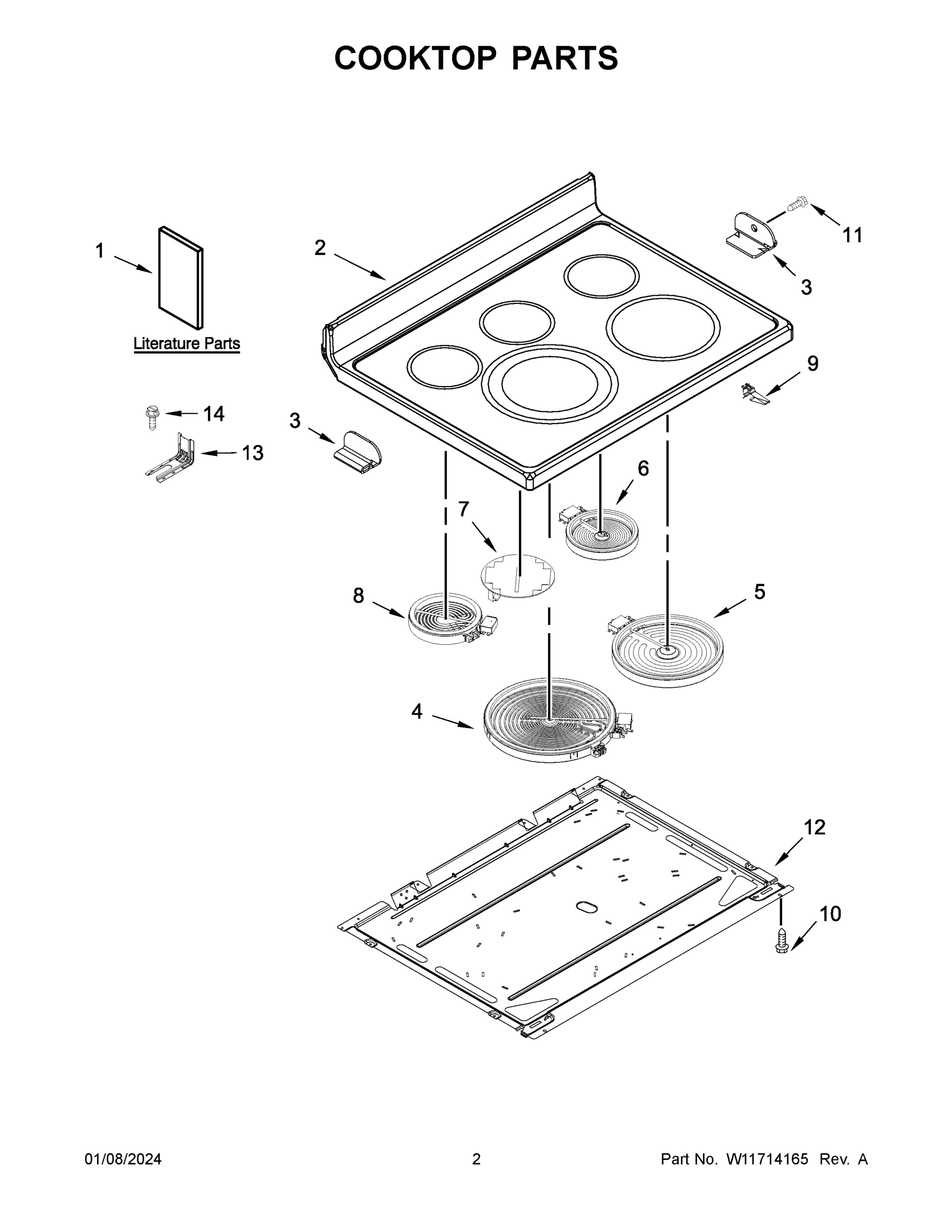 02 - COOKTOP PARTS