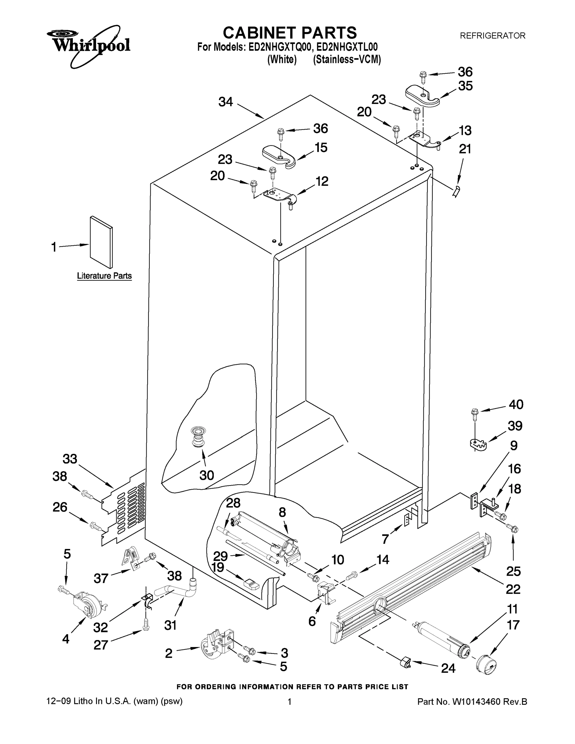 01 - CABINET PARTS
